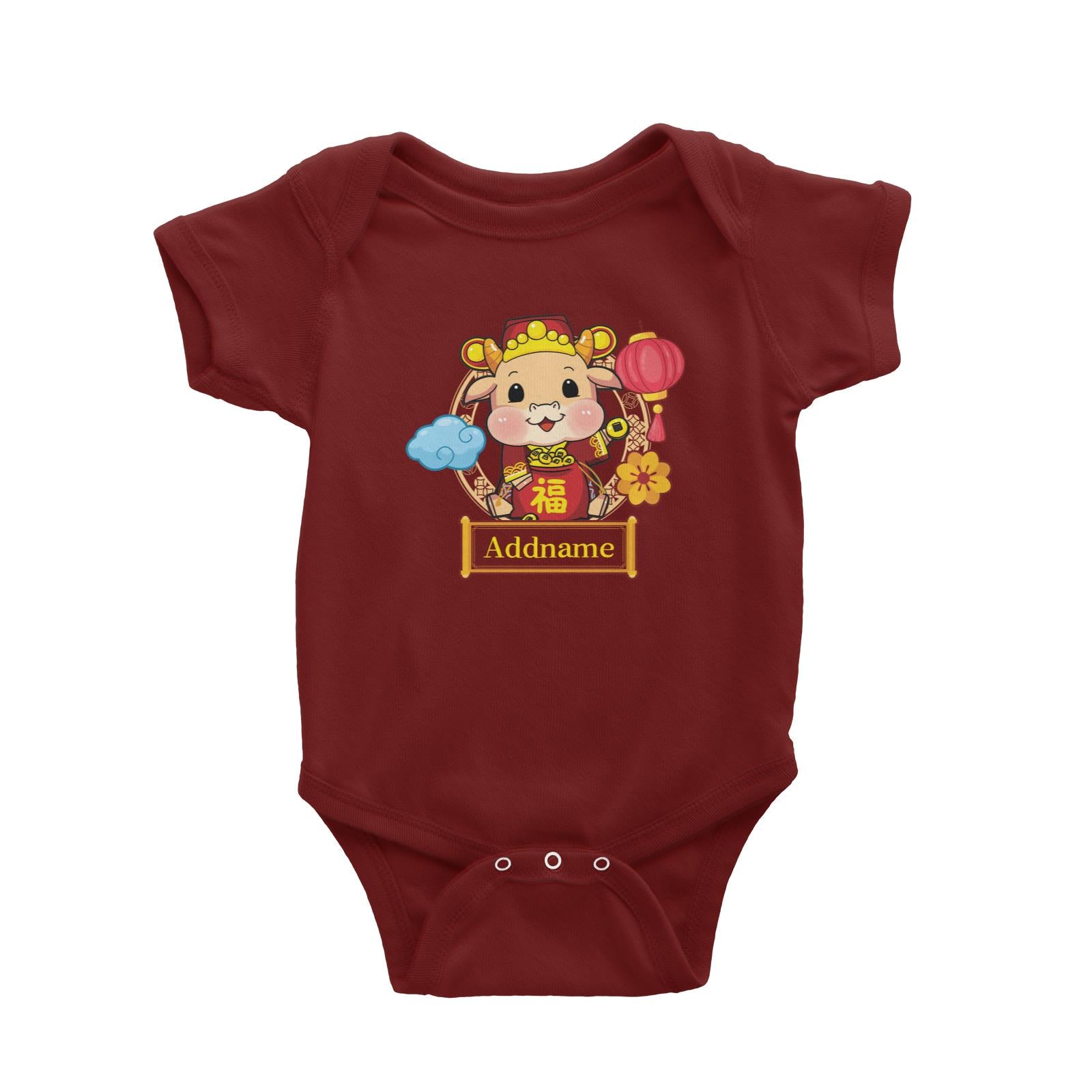 [CNY 2021] Cow of Wealth Baby Romper