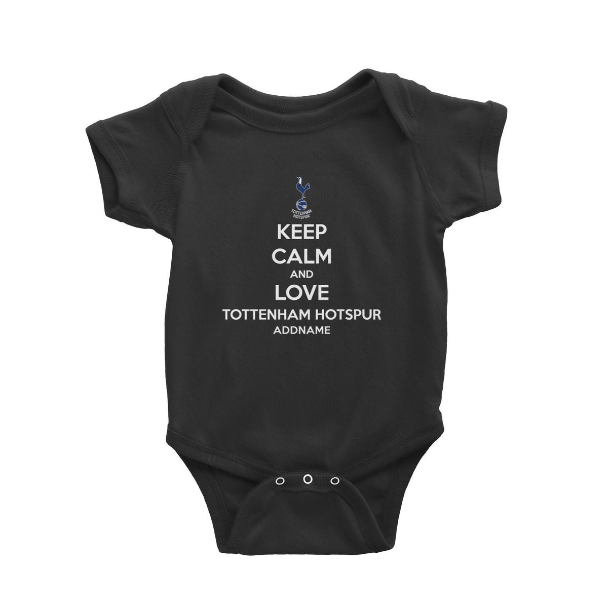 Tottenham Hotspur Football Keep Calm And Love Series Addname Baby Romper