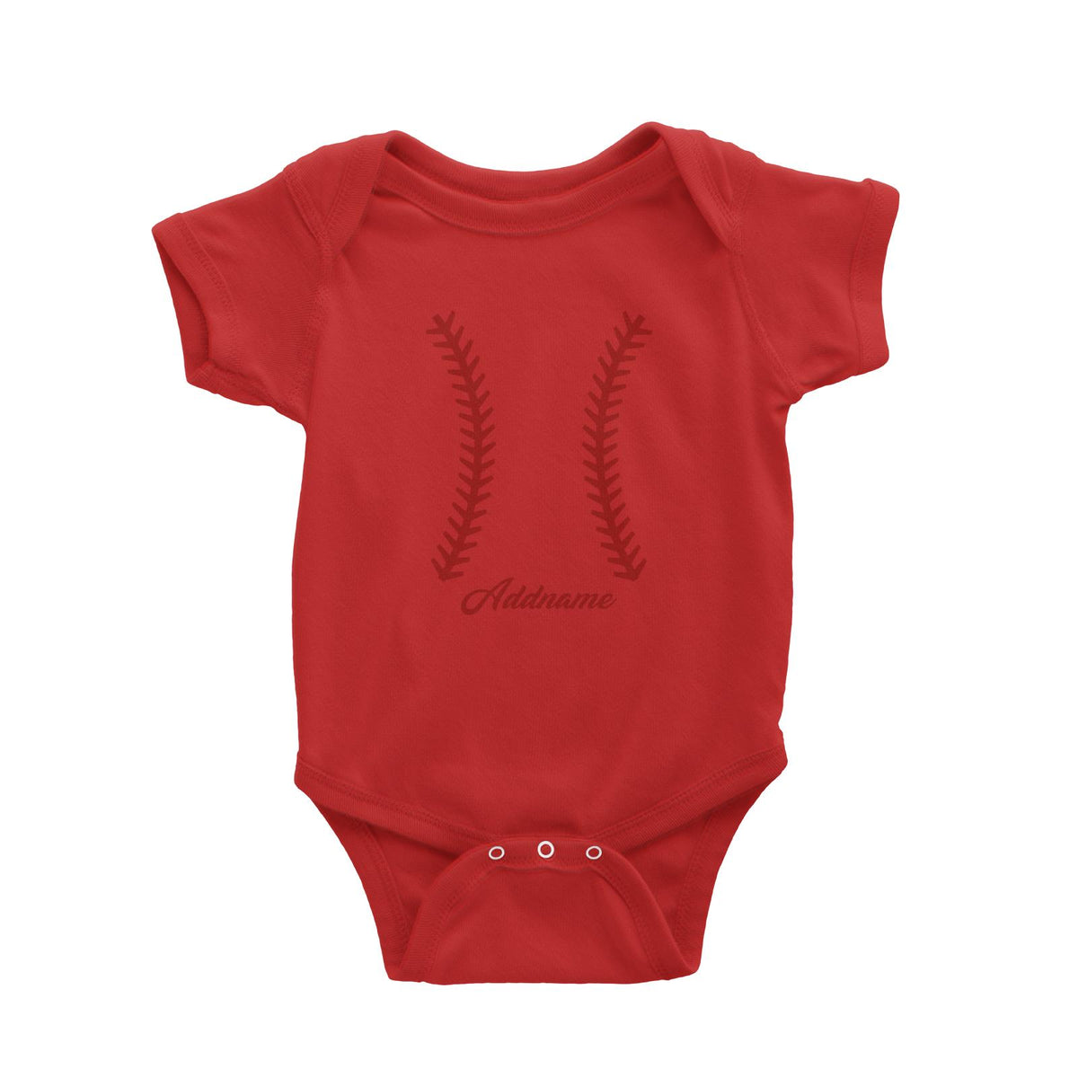 Baseball Team Stitch Baby Romper