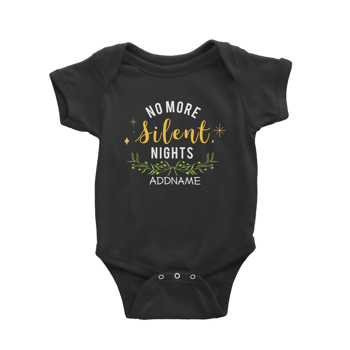 Xmas No More Silent Nights Baby Romper