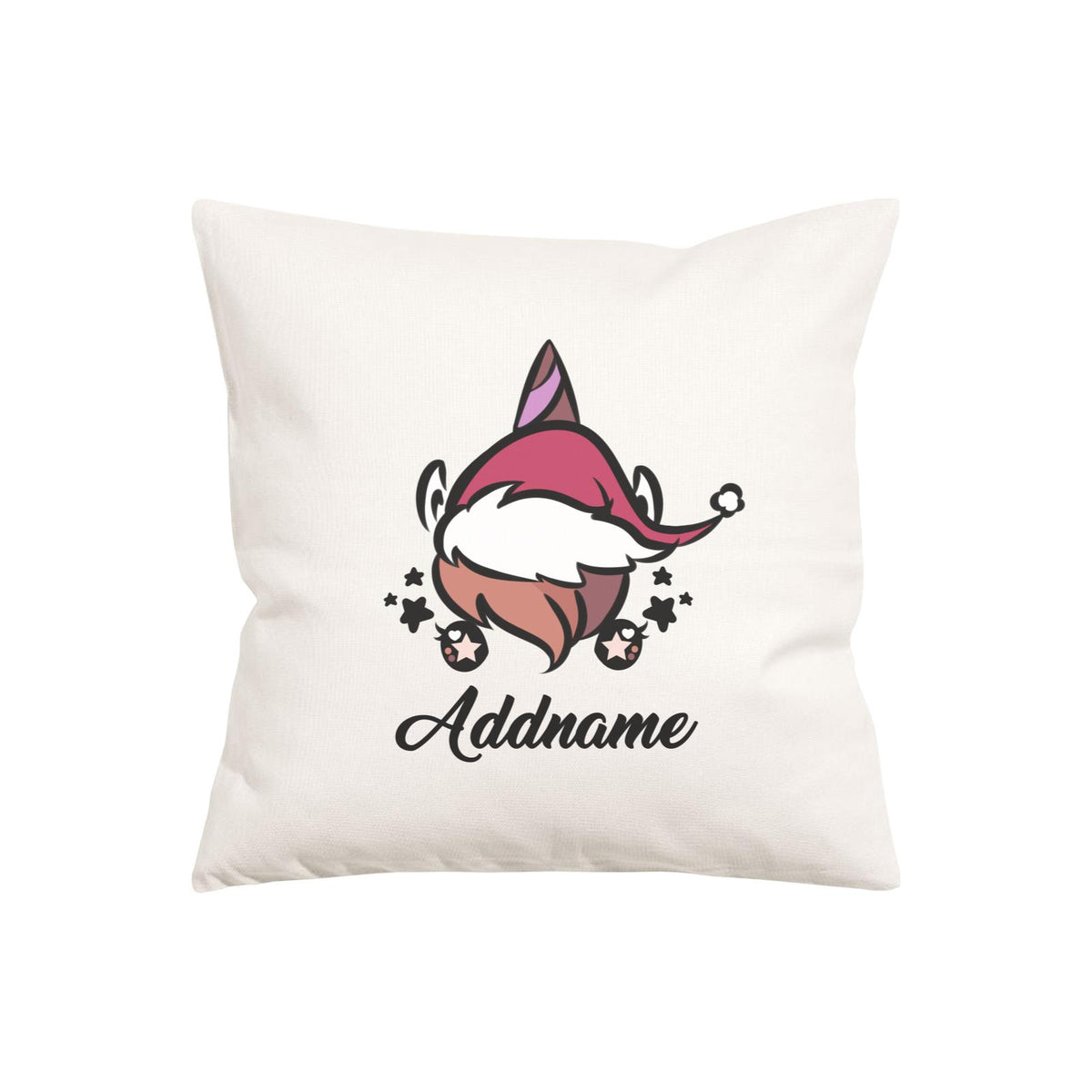 Xmas Pretty Unicorn Pillow Pillow Cushion