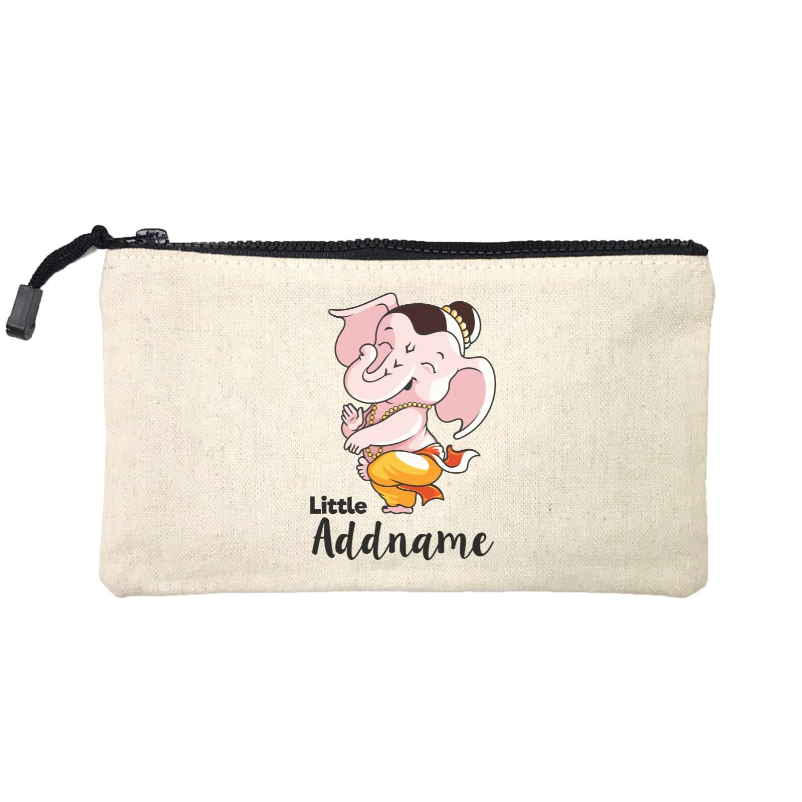 Cute Dancing Ganesha Little Addname Mini Accessories Stationery Pouch