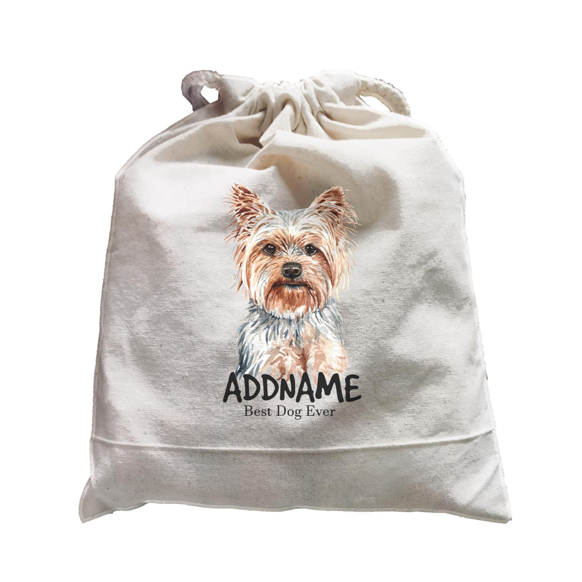 Watercolor Dog Yorkshire Terrier Best Dog Ever Addname Satchel