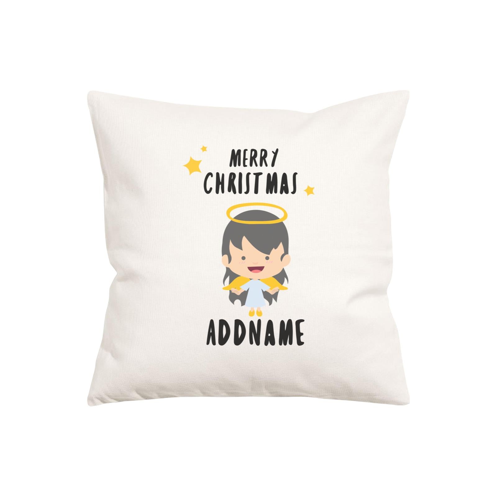 Xmas Cute Angel Girl Merry Christmas Pillow Pillow Cushion