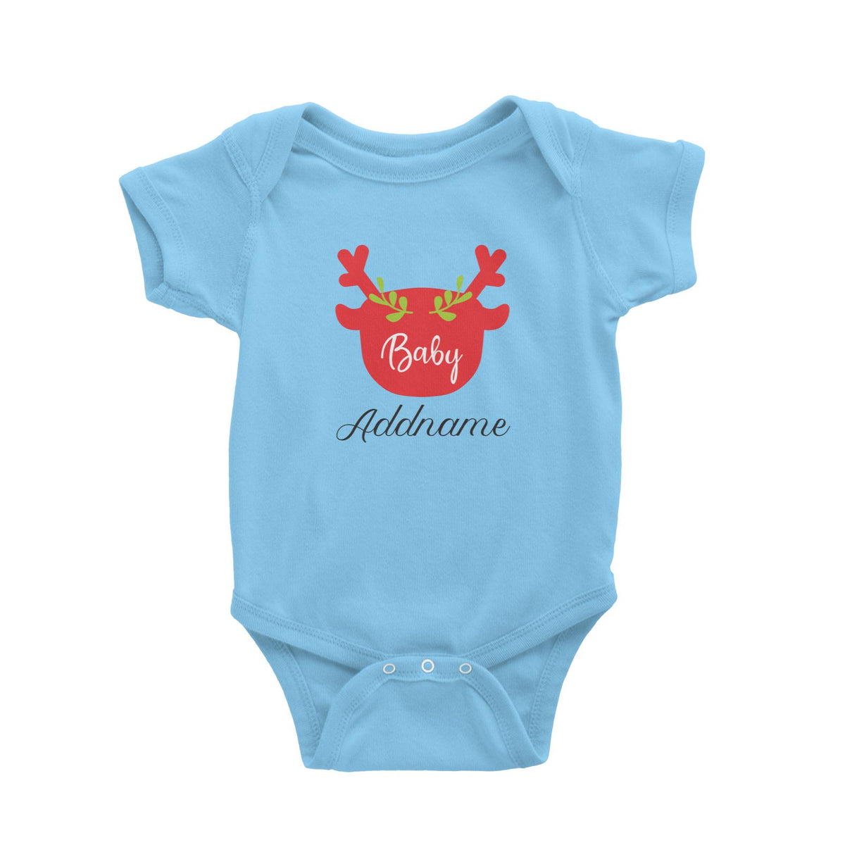 Christmas Series Baby Silhouette Reindeer Baby Romper