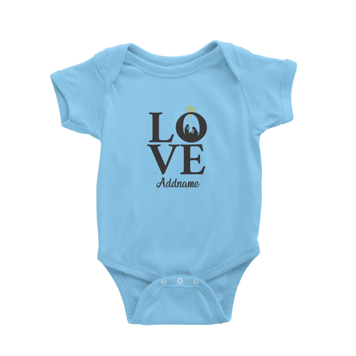 Xmas LOVE Nativity Scene Baby Romper