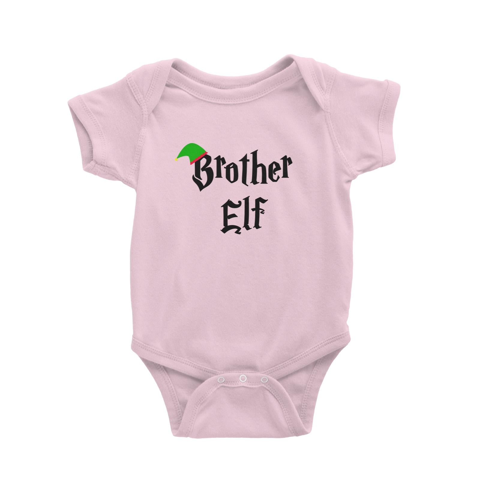 Brother Elf With Hat Baby Romper Christmas Matching Family
