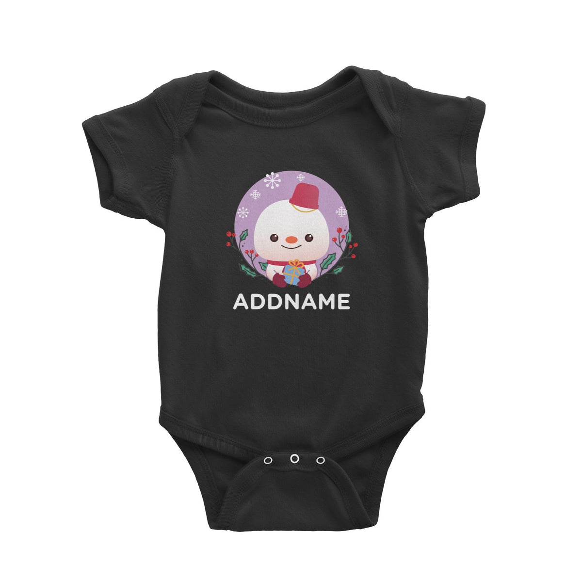 Christmas Cute Animal Series Cute Snowman Baby Romper