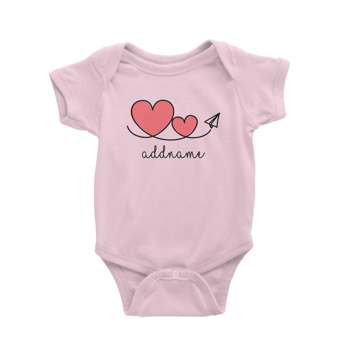 Love Paper Plane Baby Romper