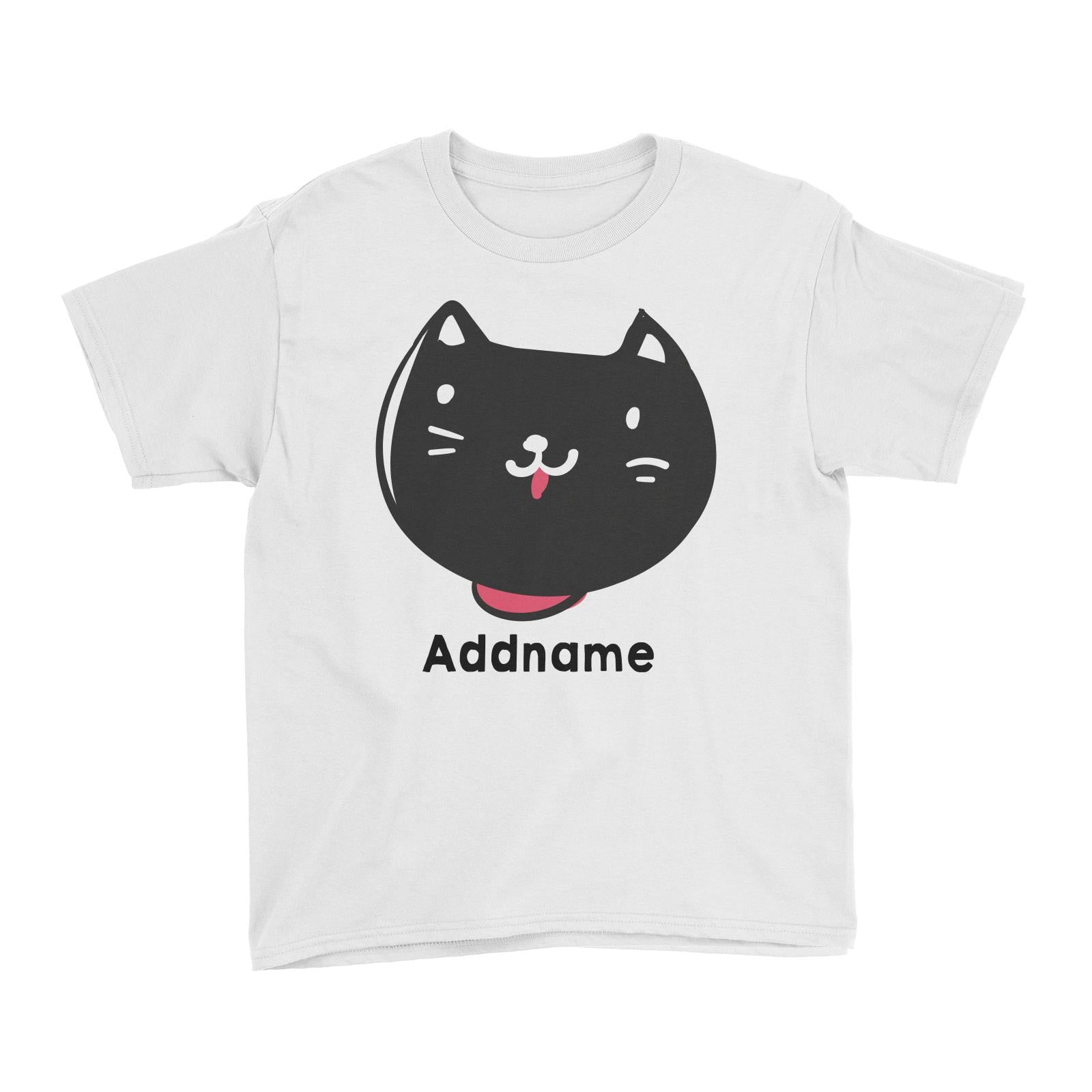Cute Cat White Kid's T-Shirt