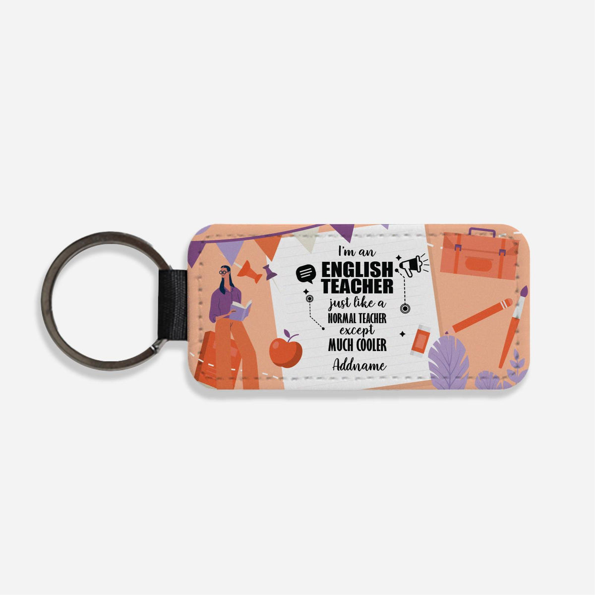 Subject Teachers 3 I'M A English Teacher Classic Keychain