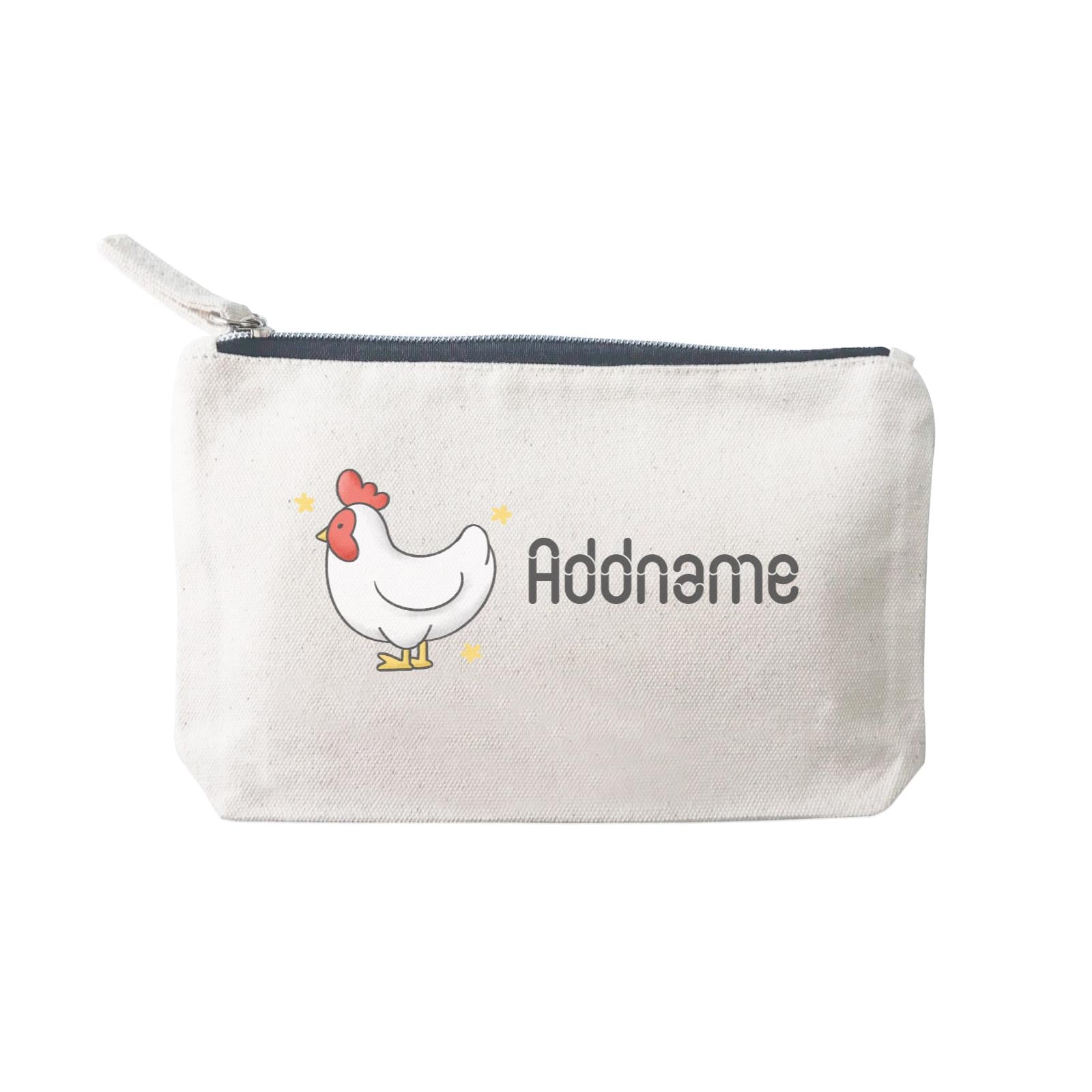 Cute Hand Drawn Style Rooster Addname SP Stationery Pouch 2