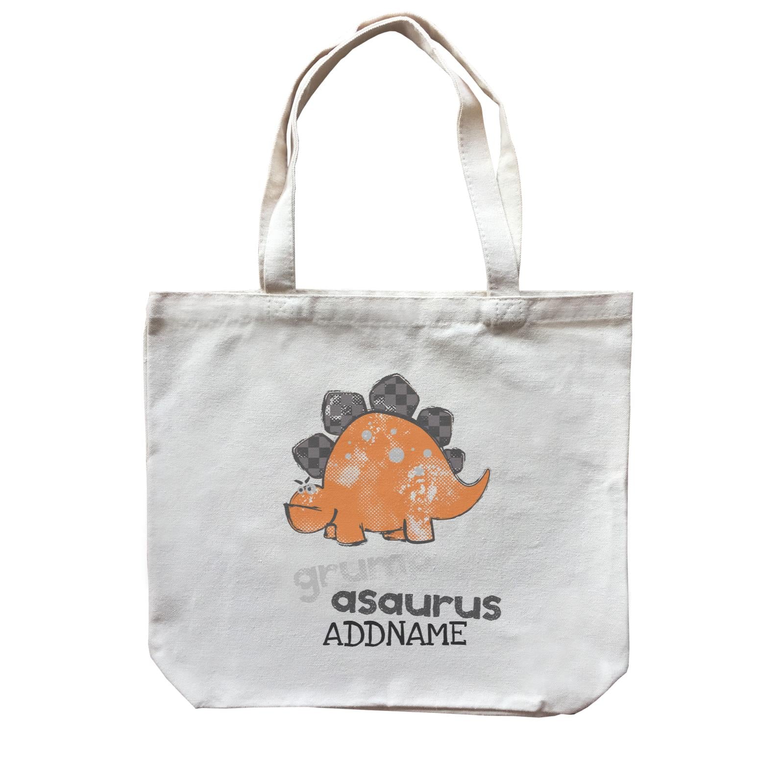 Grumpasaurus Dinosaur Addname Bag Canvas Bag