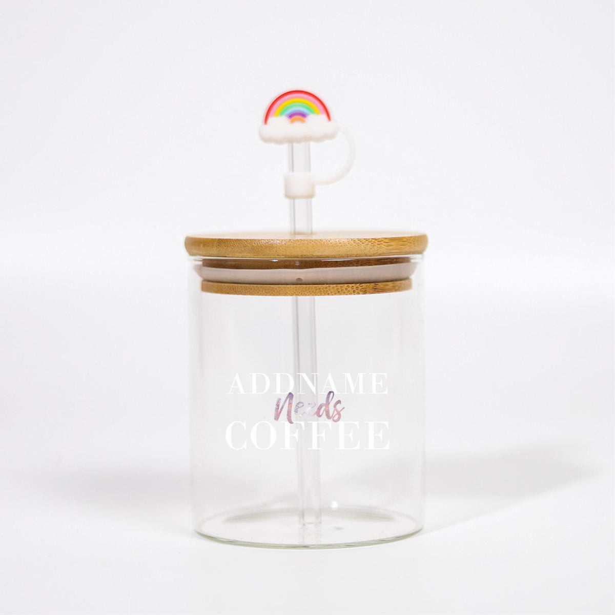 Marble Addname Need Coffee Canicup - Light Amethyst With White Text