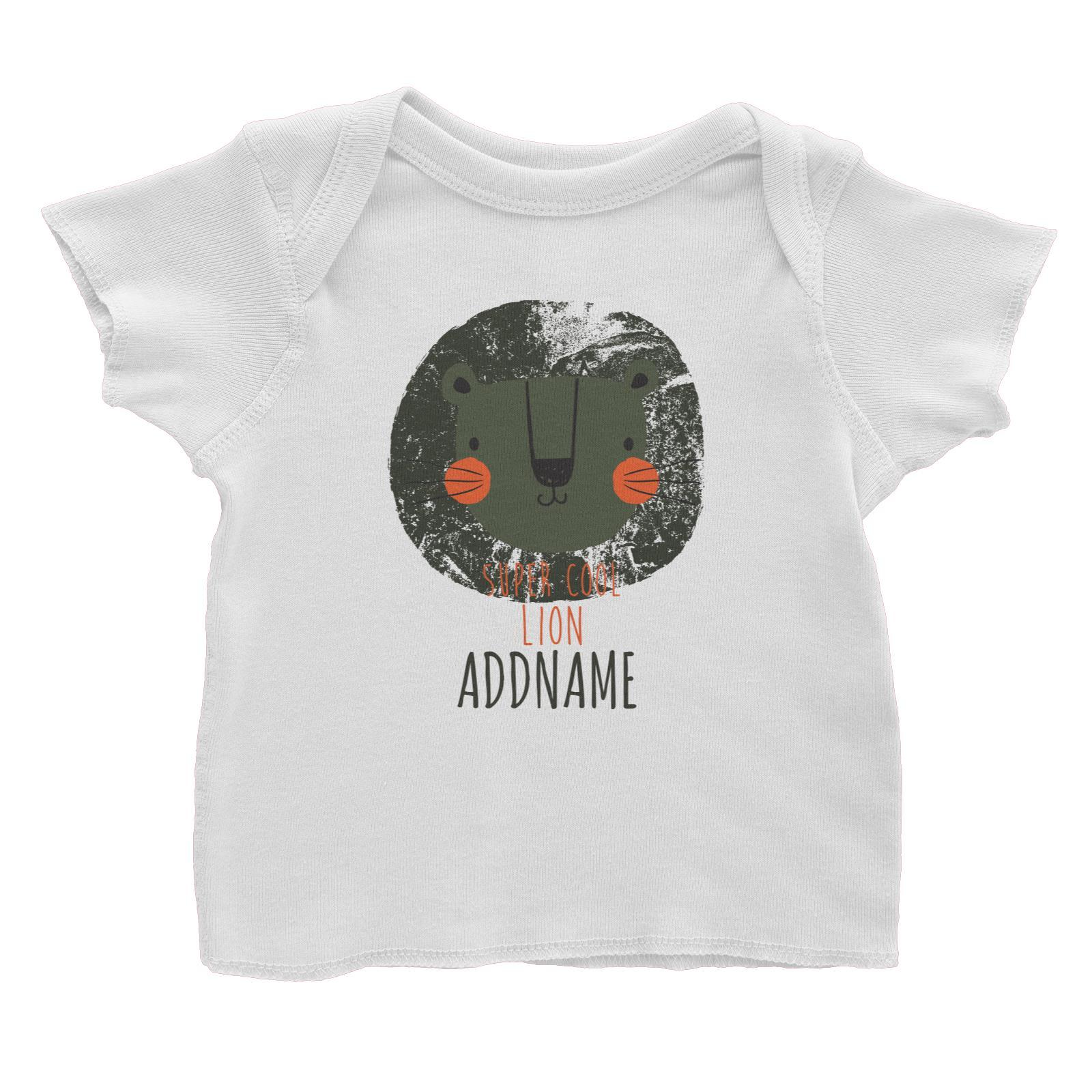 Super Cool Lion Addname Baby T-Shirt