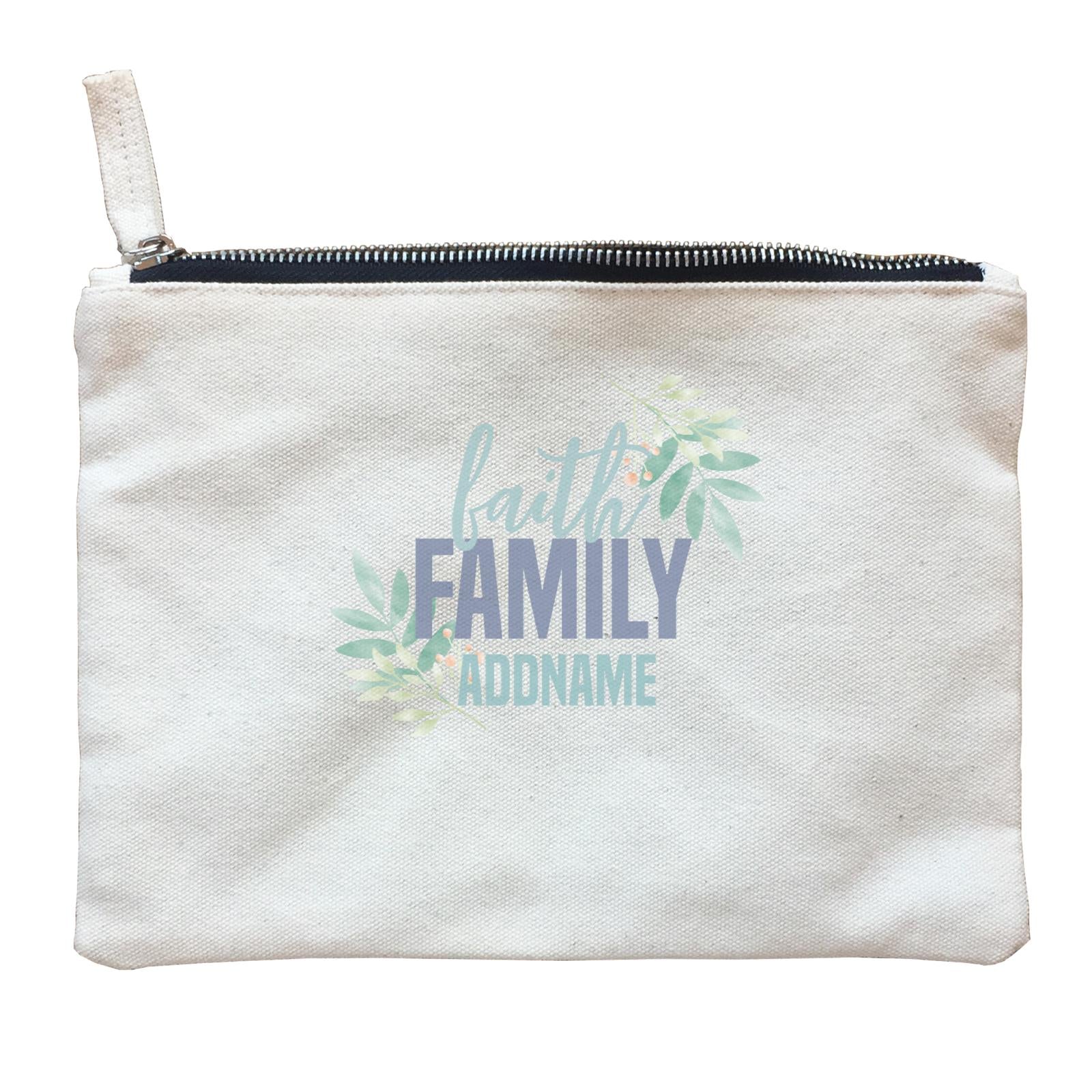 Christian Series Faith Family Addname Zipper Pouch
