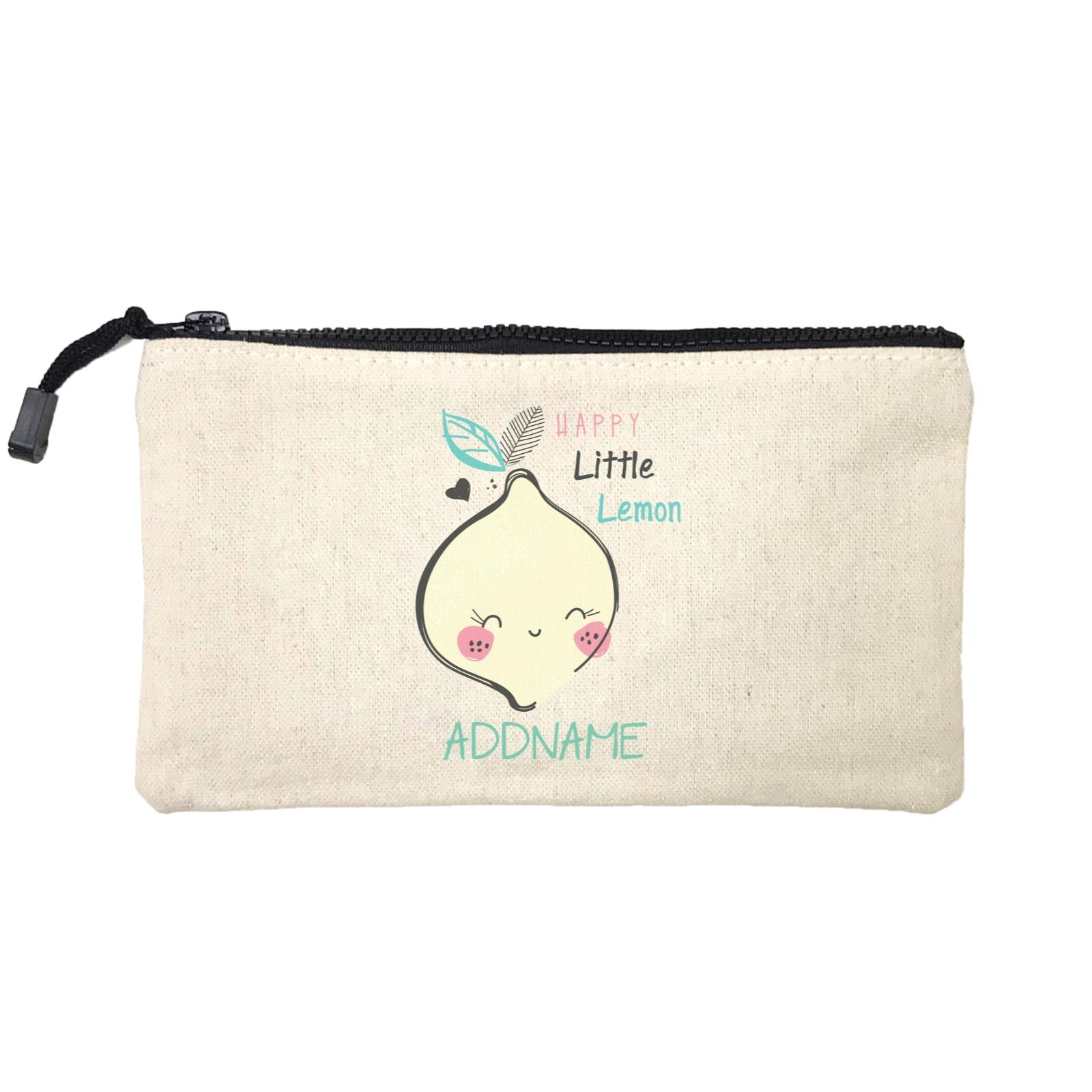 Cool Vibrant Series Happy Little Lemon Addname Mini Accessories Stationery Pouch