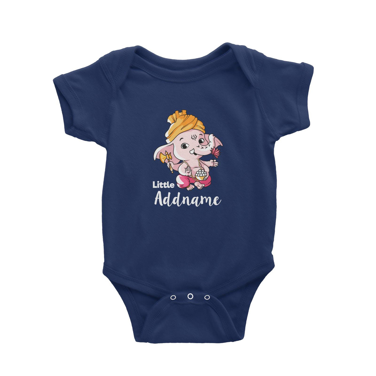 Cute Ganesha Little Addname Baby Romper