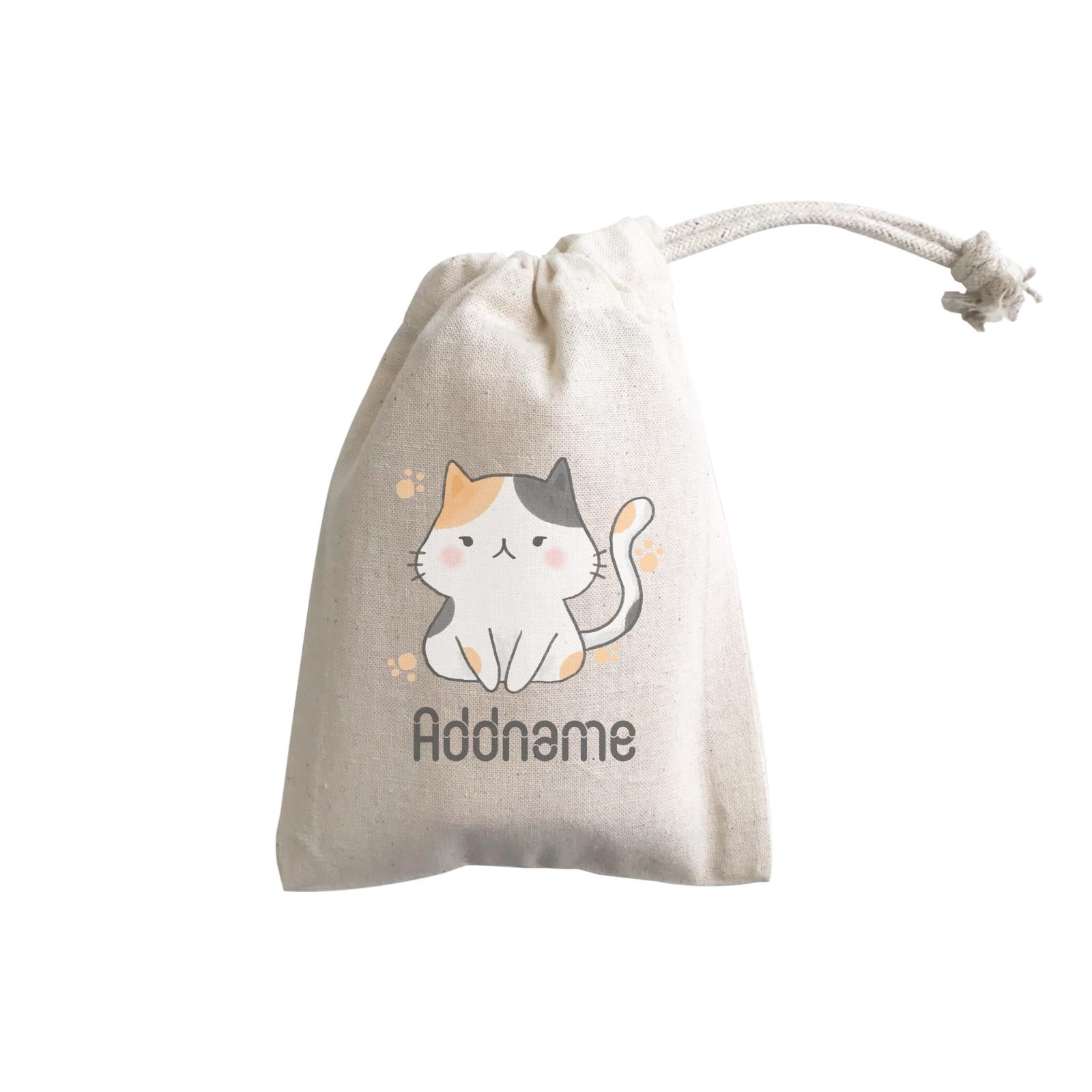 Cute Hand Drawn Style Cat Addname GP Gift Pouch