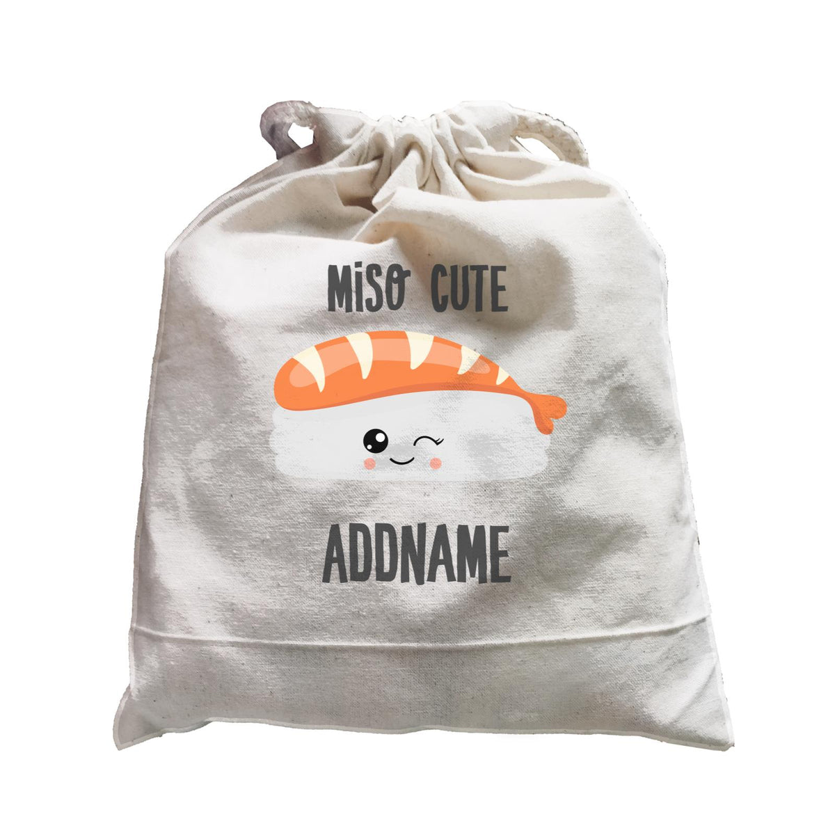 Miso Cute Salmon Sushi Addname Satchel