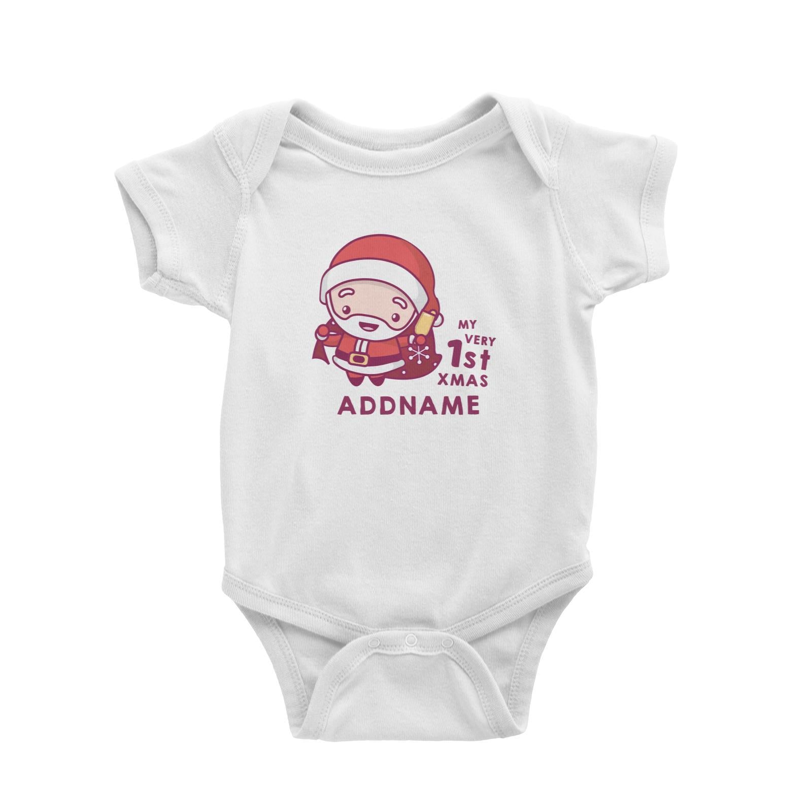 Christmas My Very 1st Santa Addname Baby Romper