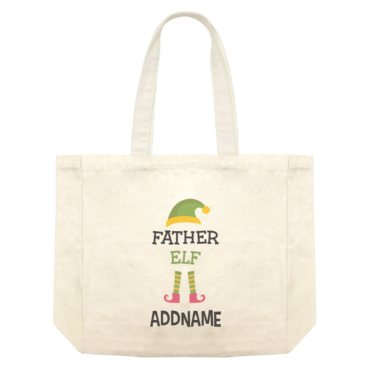 Christmas Series Father Elf Shopping Bag