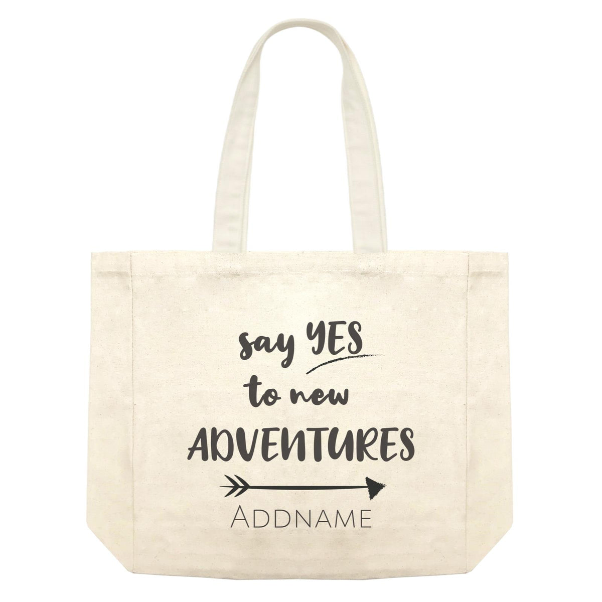 Travel Quotes Say Yes To New Adventures Addname Shopping Bag