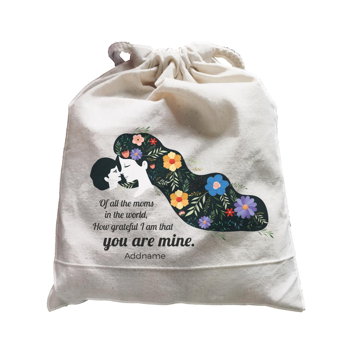 Sweet Mom Quotes 2 Of All The Moms In The World, How Grateful I Am That You Are Mine Addname Accessories Satchel