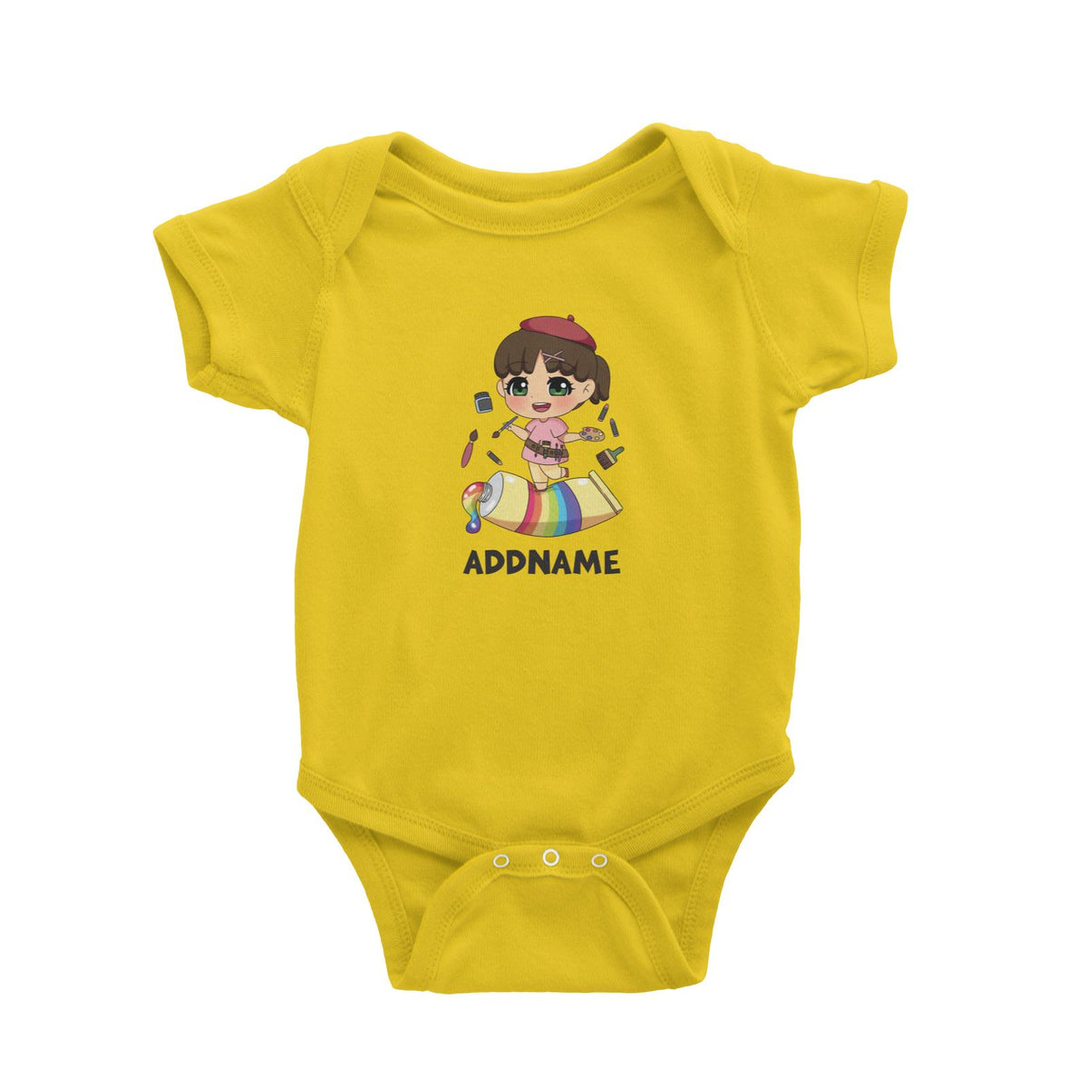 Children's Day Gift Series Artist Little Girl Addname Baby Romper