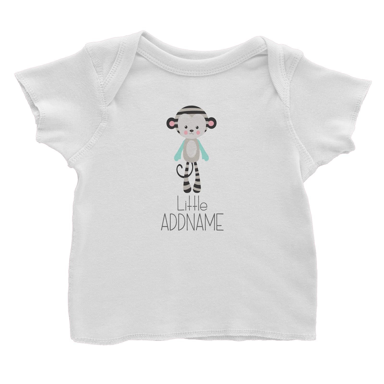 Nursery Animals Little Monkey Addname Baby T-Shirt