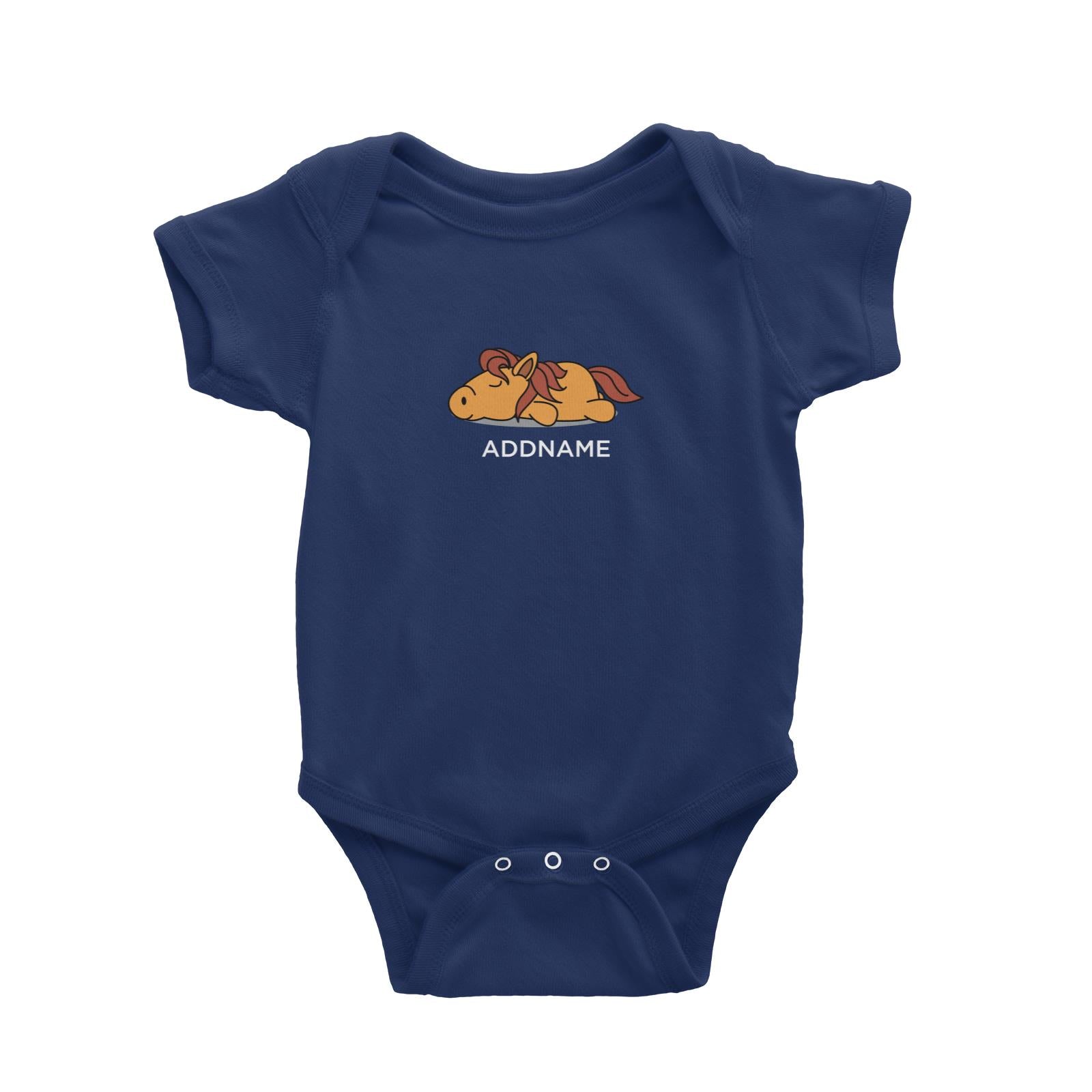 Lazy Horse Addname Baby Romper