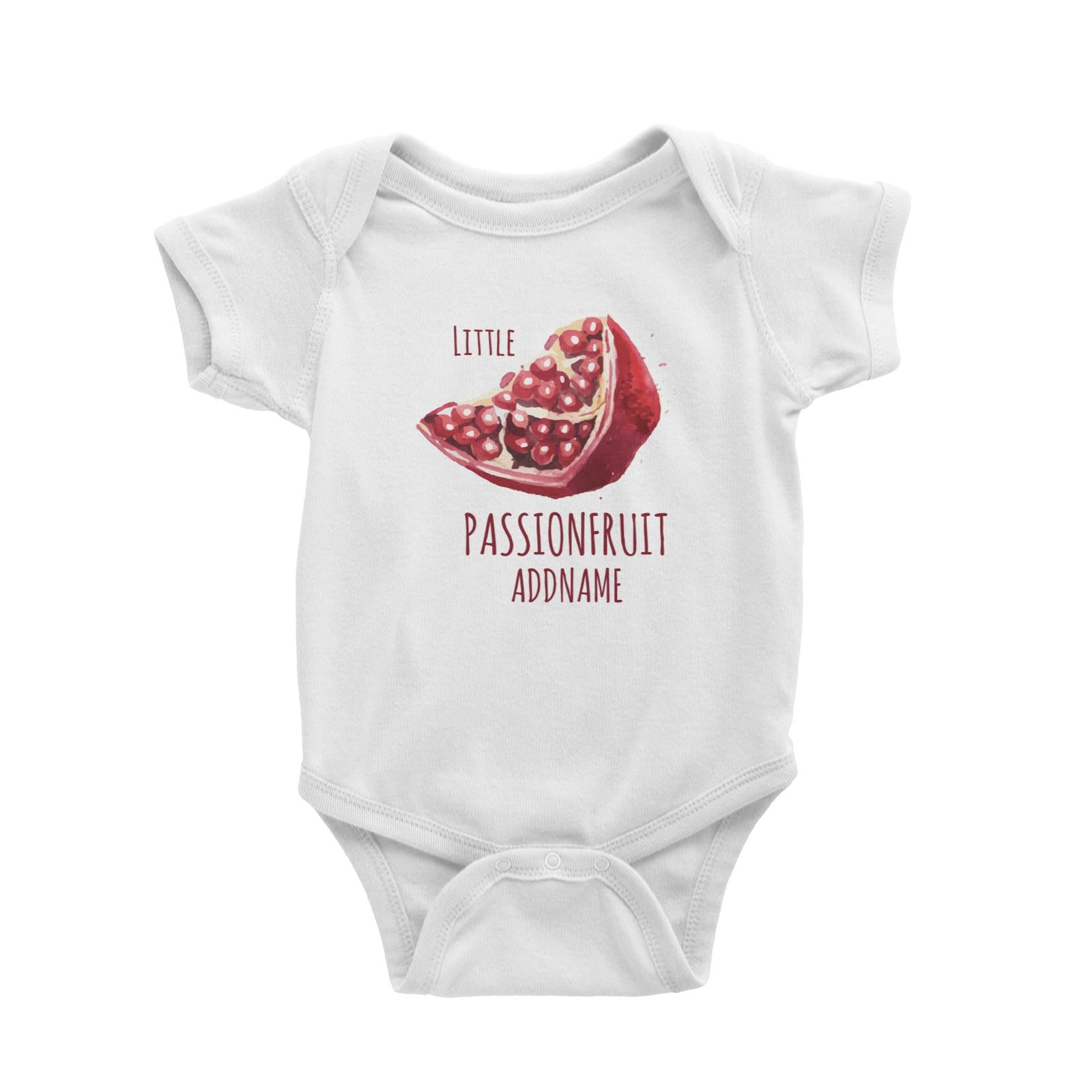 Little Passionfruit White Baby Romper