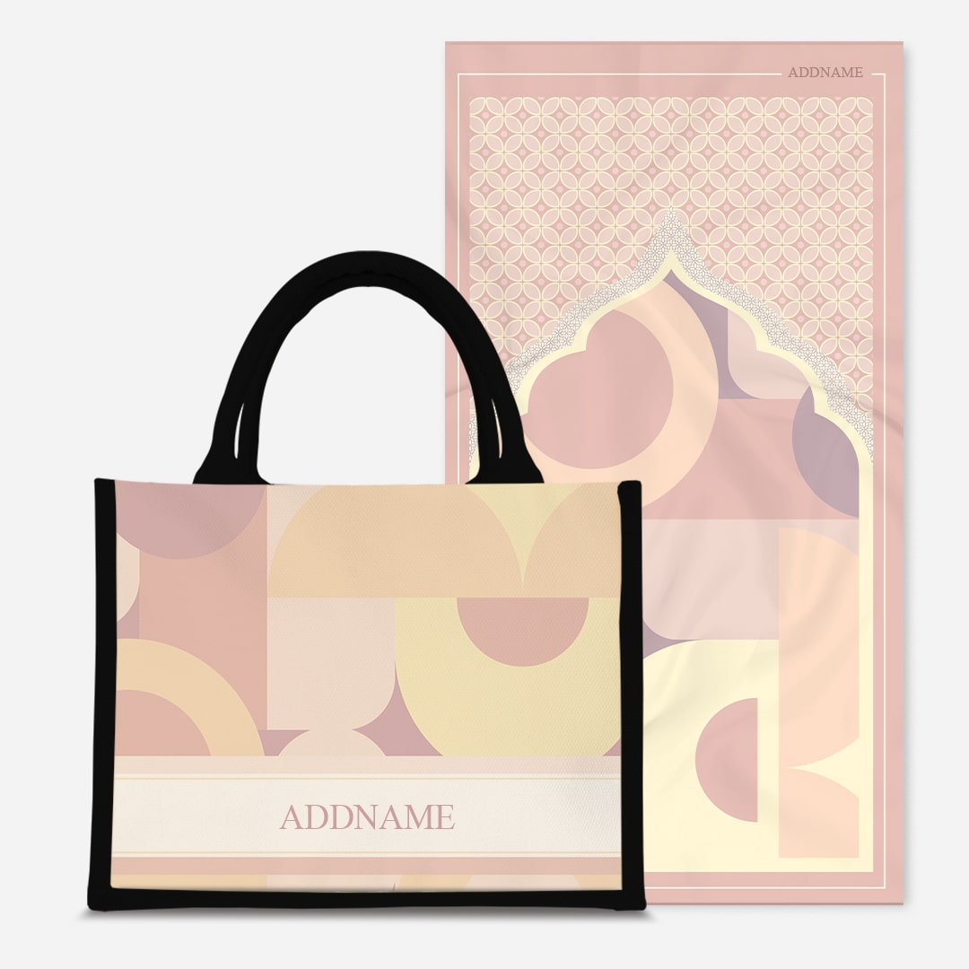 Ryn Series Prayer Mat with Half Lining Small Jute Bag-Markisa