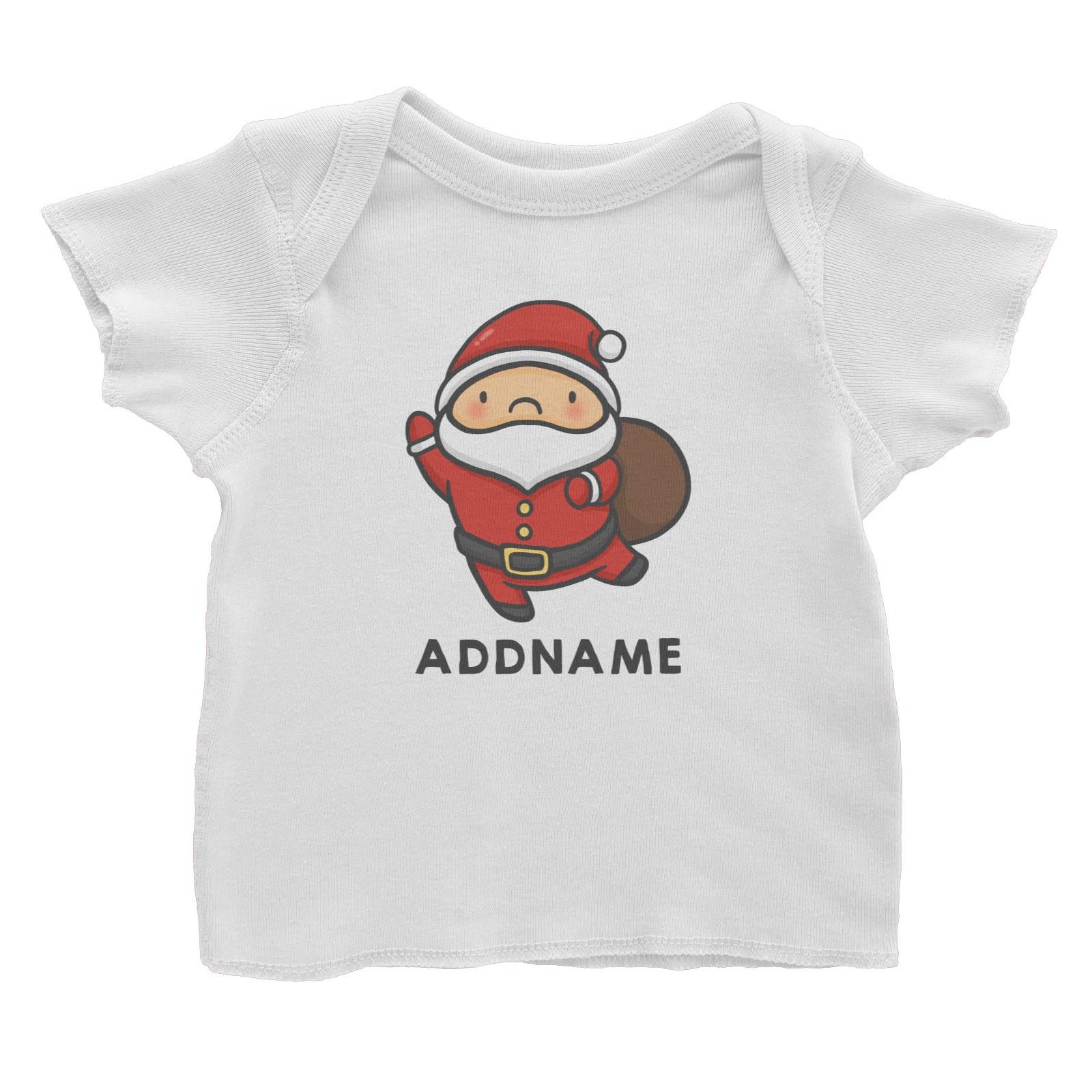 Xmas Cute Santa Claus Addname Accessories Baby T-Shirt