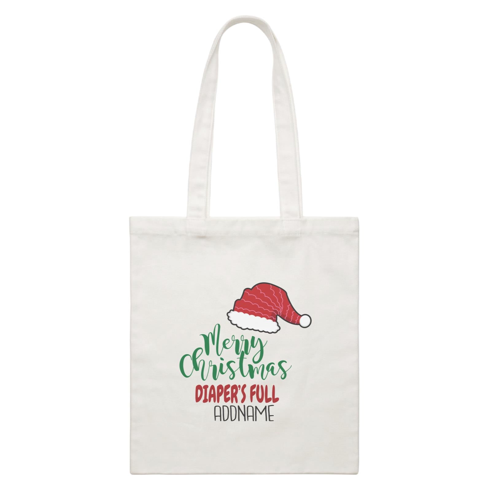 Xmas Merry Christmas Diaper's Full Canvas Bag