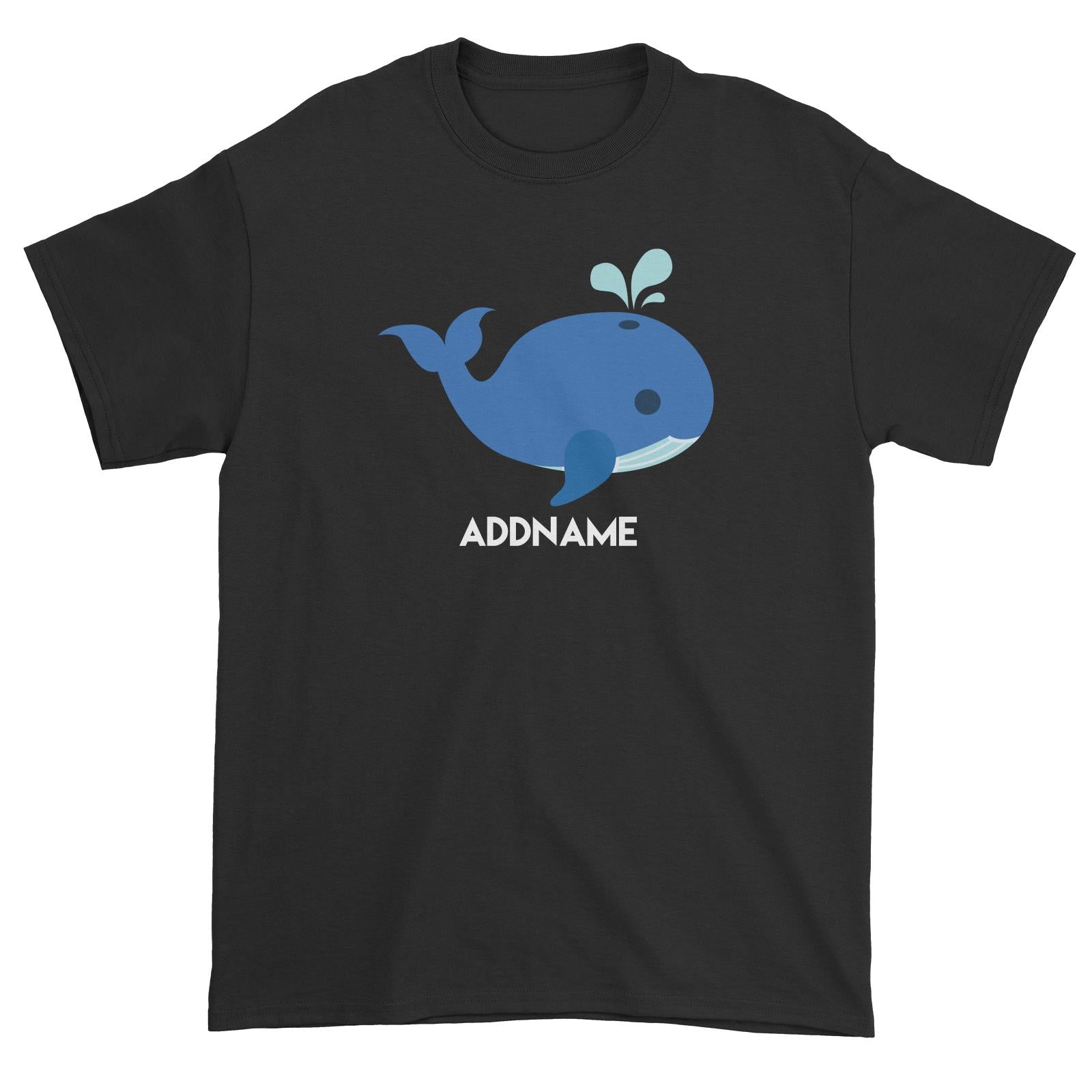 Sailor Whale Addname Unisex T-Shirt  Matching Family Personalizable Designs