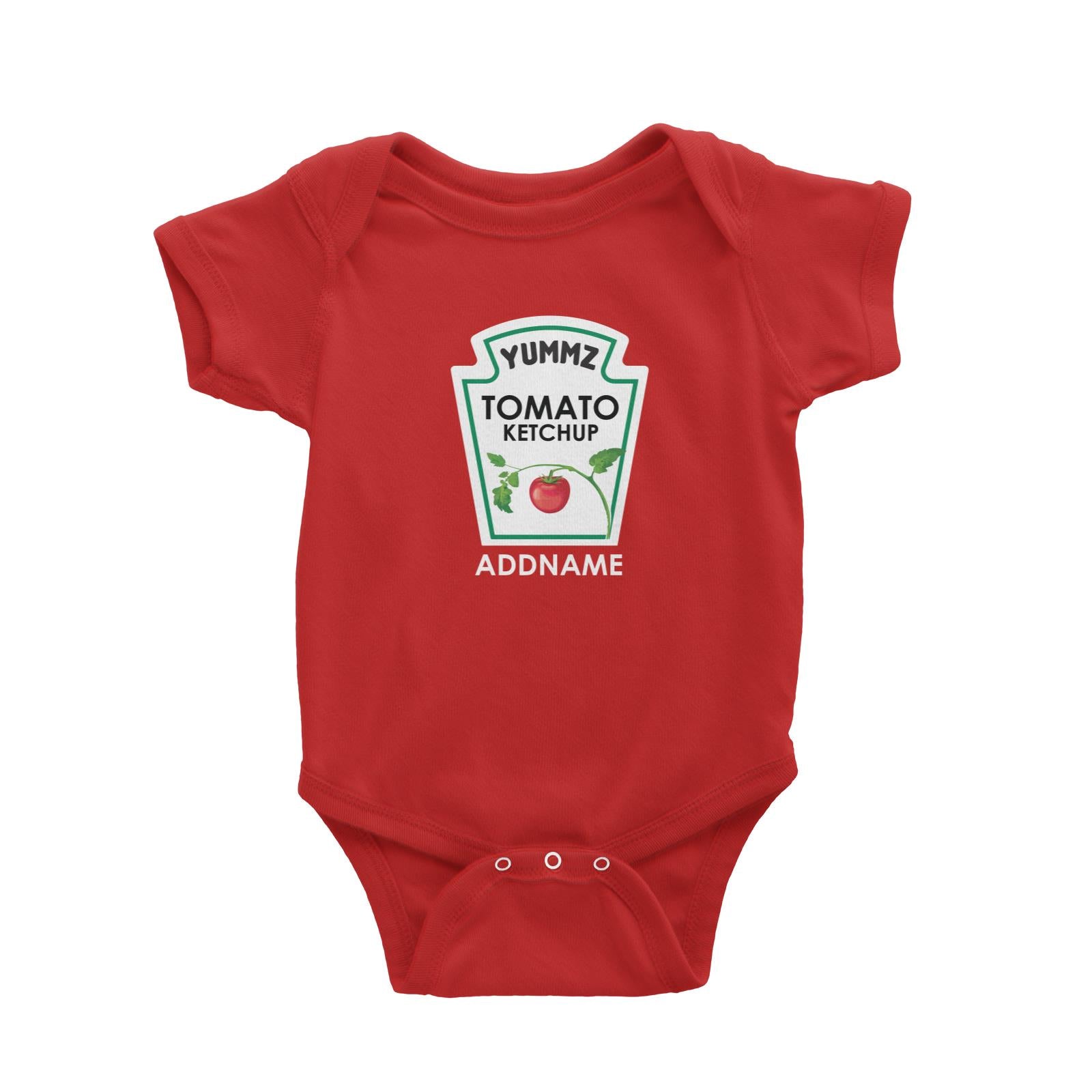 Yummz Tomato Ketchup Baby Romper