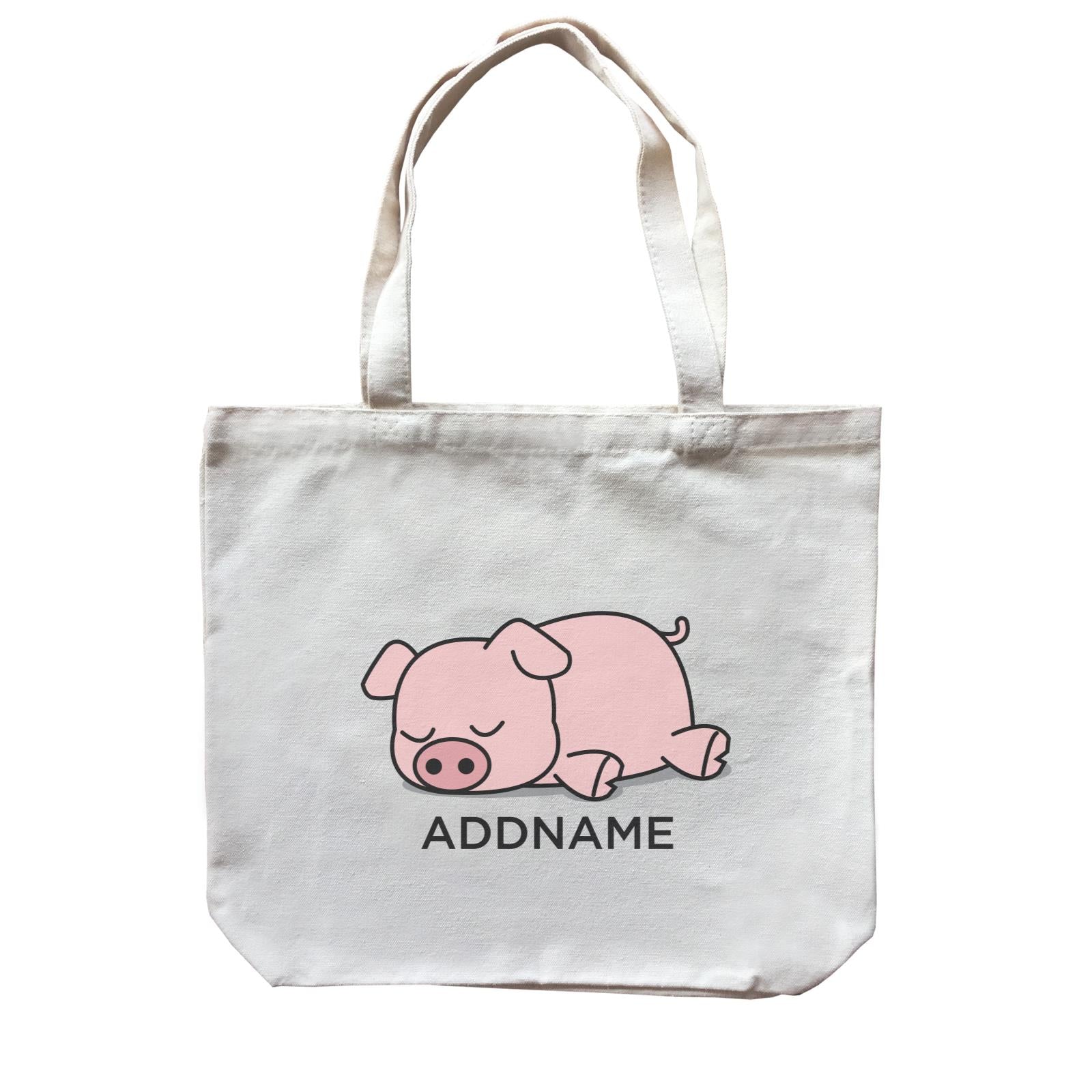 Lazy Pig Addname Canvas Bag