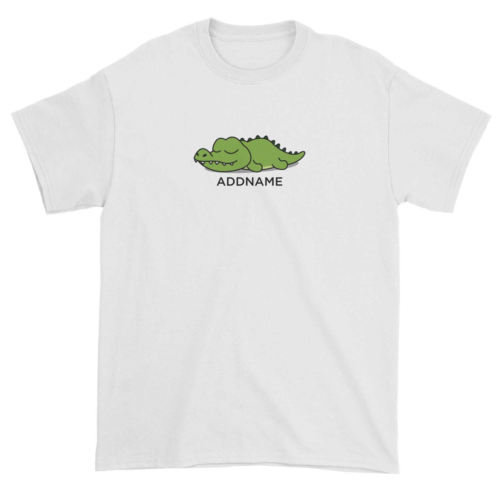 Lazy Crocodile Addname Unisex T-Shirt
