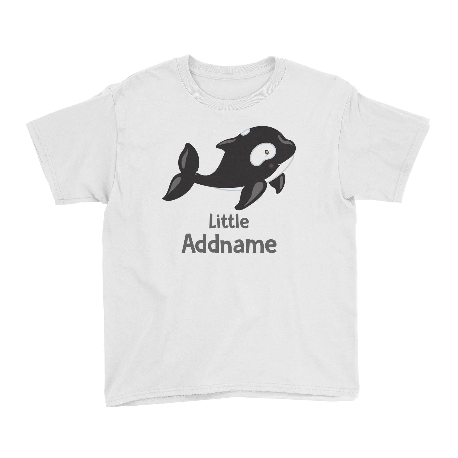 Arctic Animals Little Killer Whale Addname Kid's T-Shirt