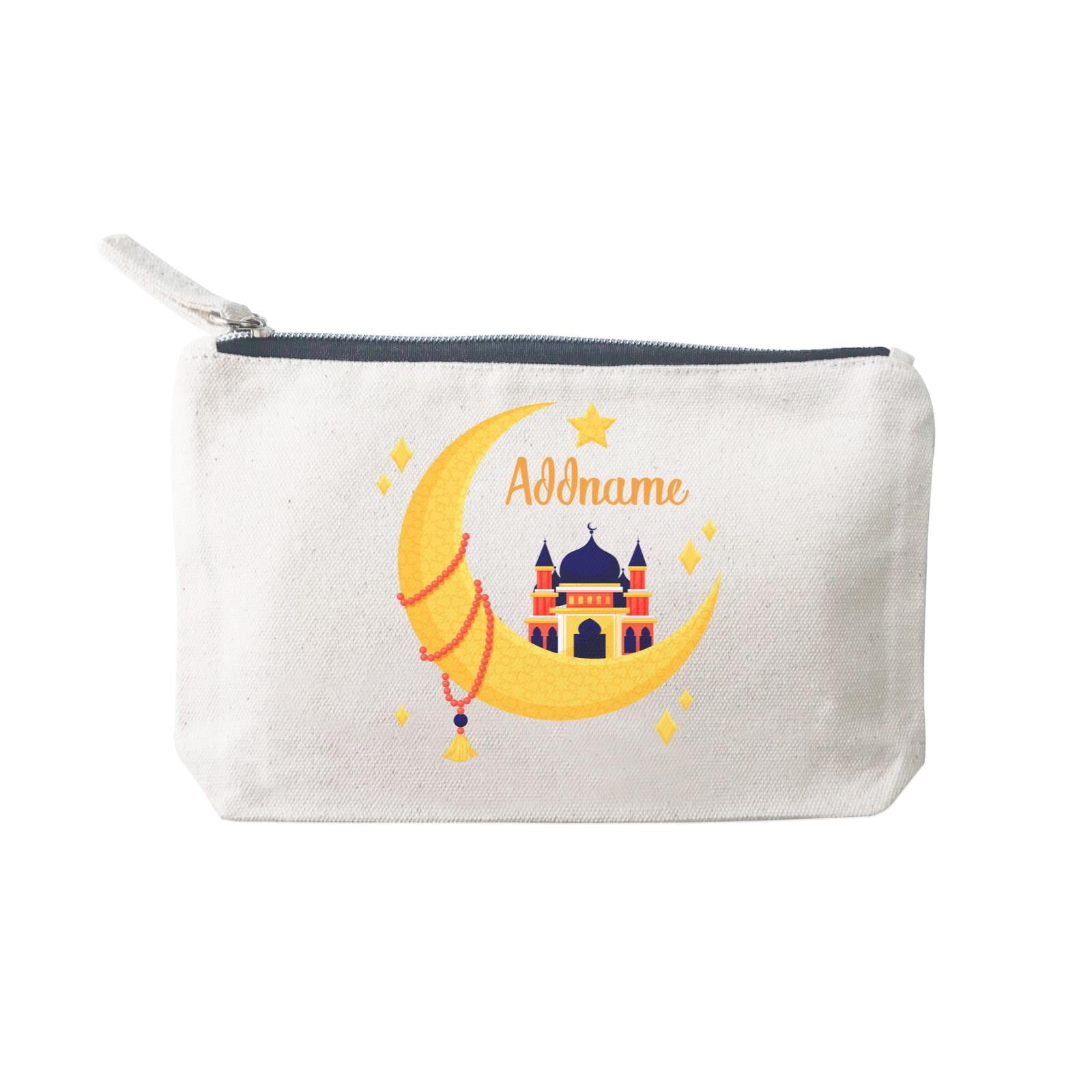 Raya Moon Islamic Moon Star And Mosque Addname Mini Accessories Stationery Pouch 2