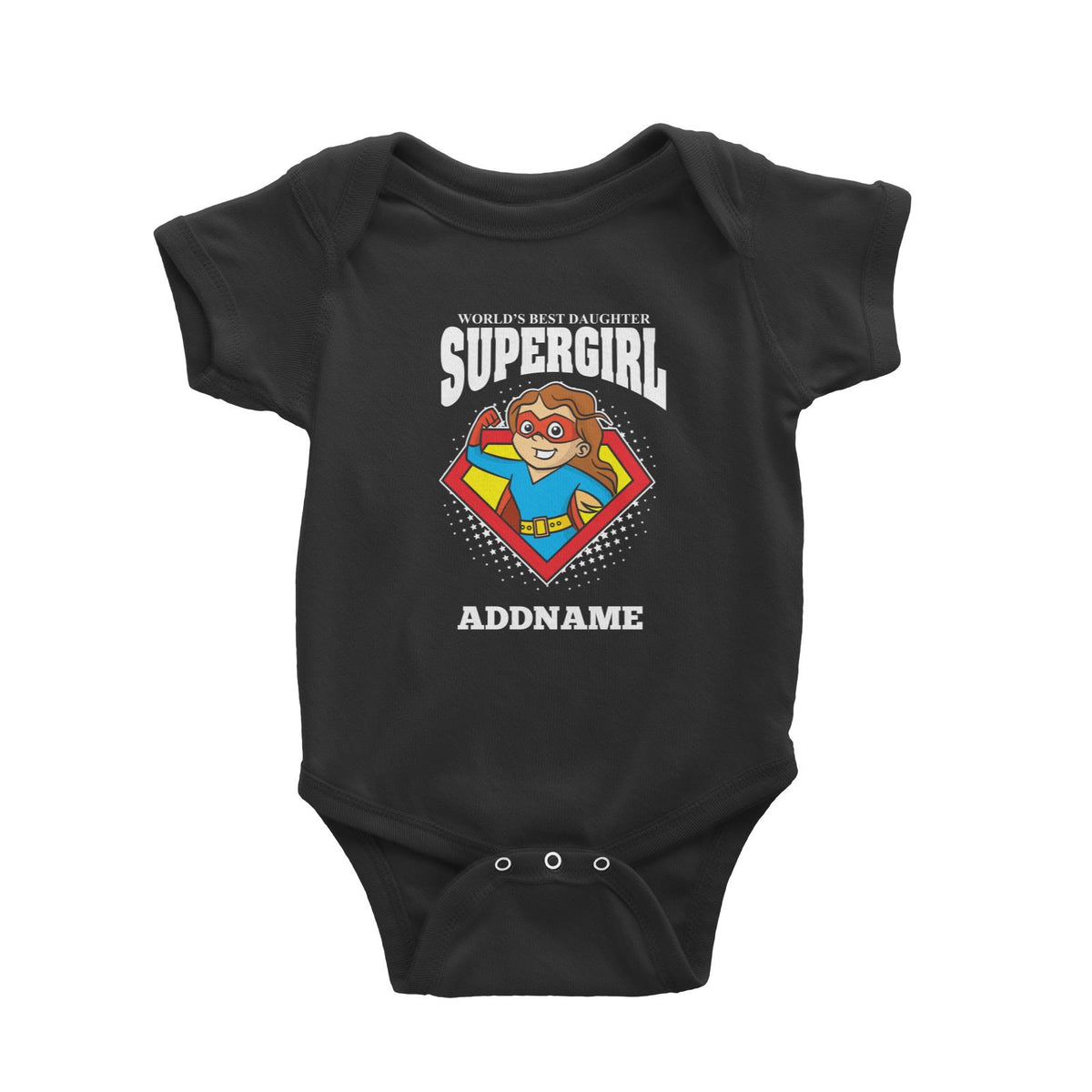 Best Daughter Supergirl Girl Baby Romper Personalizable Designs Matching Family Superhero Family Edition Superhero