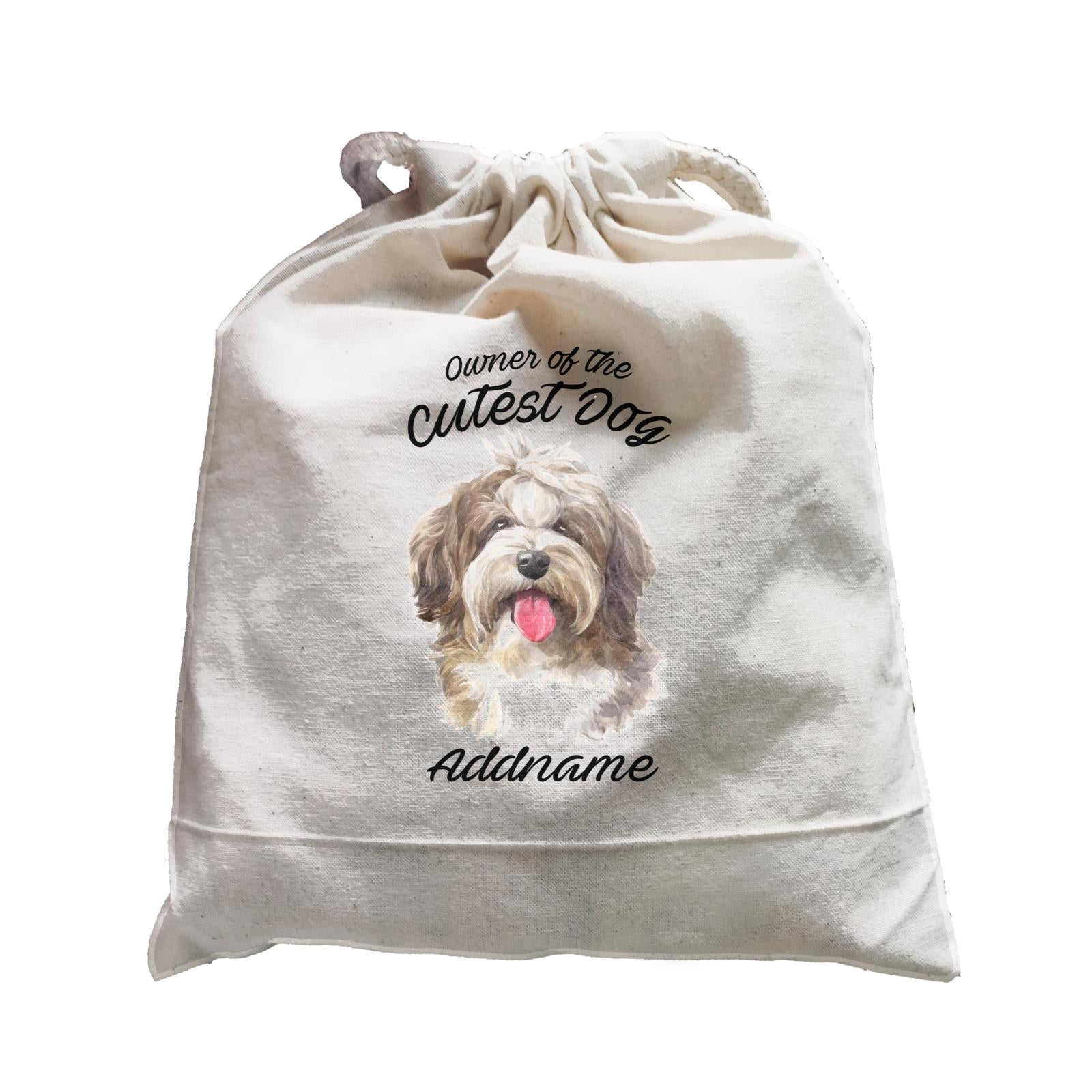 Watercolor Dog Owner Of The Cutest Dog Shaggy Havanese Addname Satchel