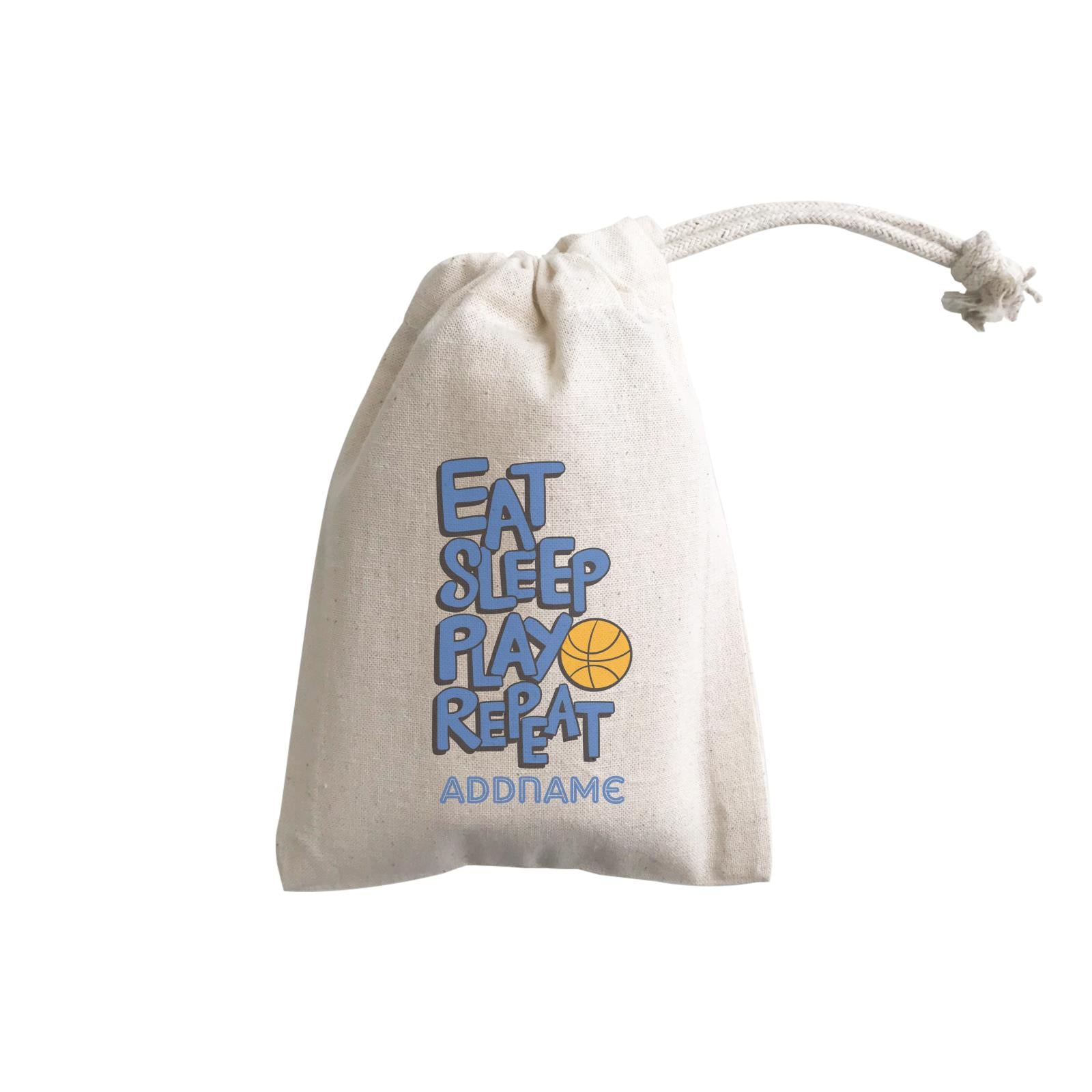 Cool Cute Words Eat Sleep Play Repeat Addname GP Gift Pouch