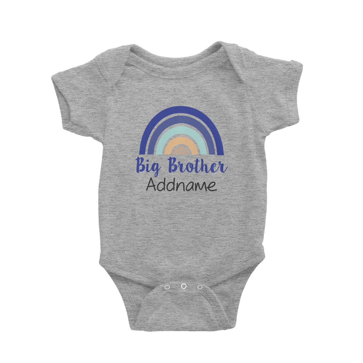 Colourful Rainbow Big Brother Baby Romper