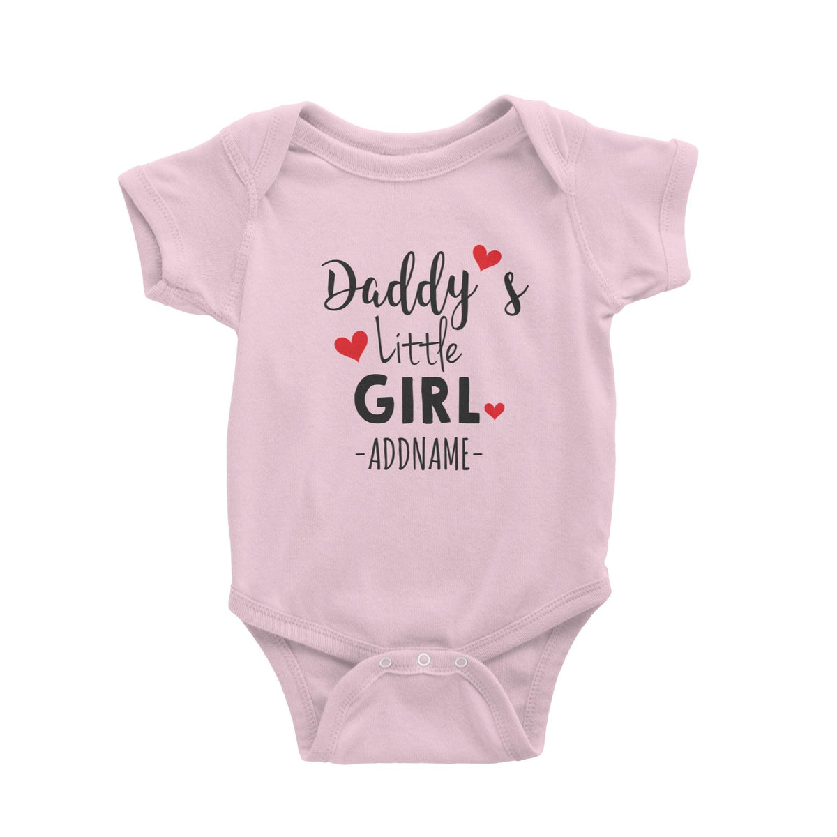 Daddy&#39;s Little Girl Addname Baby Romper Personalizable Designs Basic Newborn