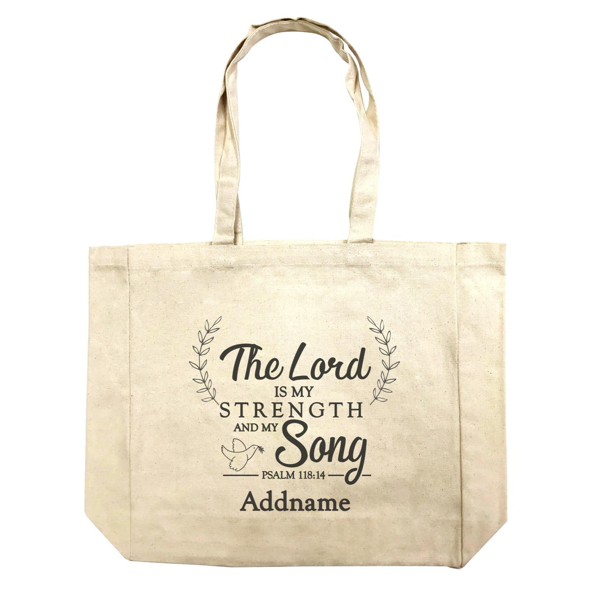 Christian Series The Lord Is My Strength Song Psalm 118.14 Addname Shopping Bag
