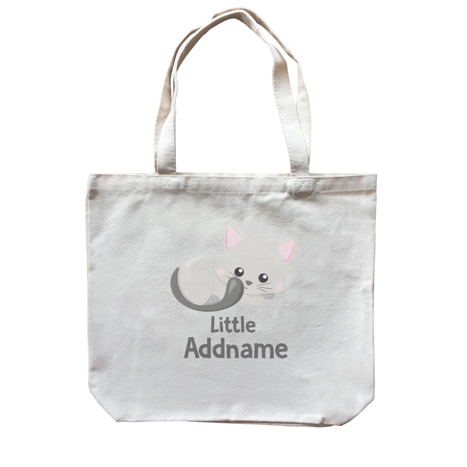 Adorable Cats Grey Cat Little Addname Canvas Bag