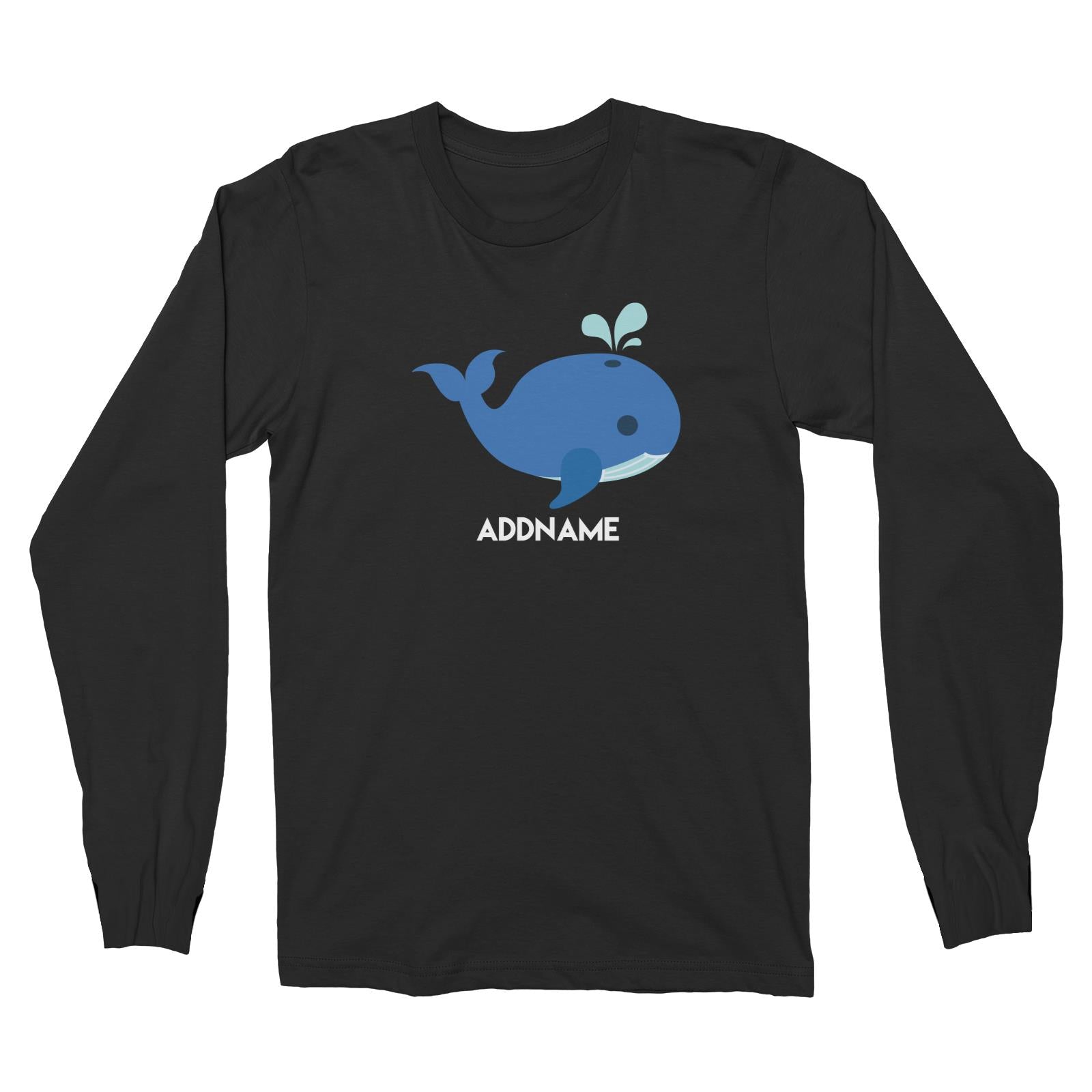 Sailor Whale Addname Long Sleeve Unisex T-Shirt  Matching Family Personalizable Designs
