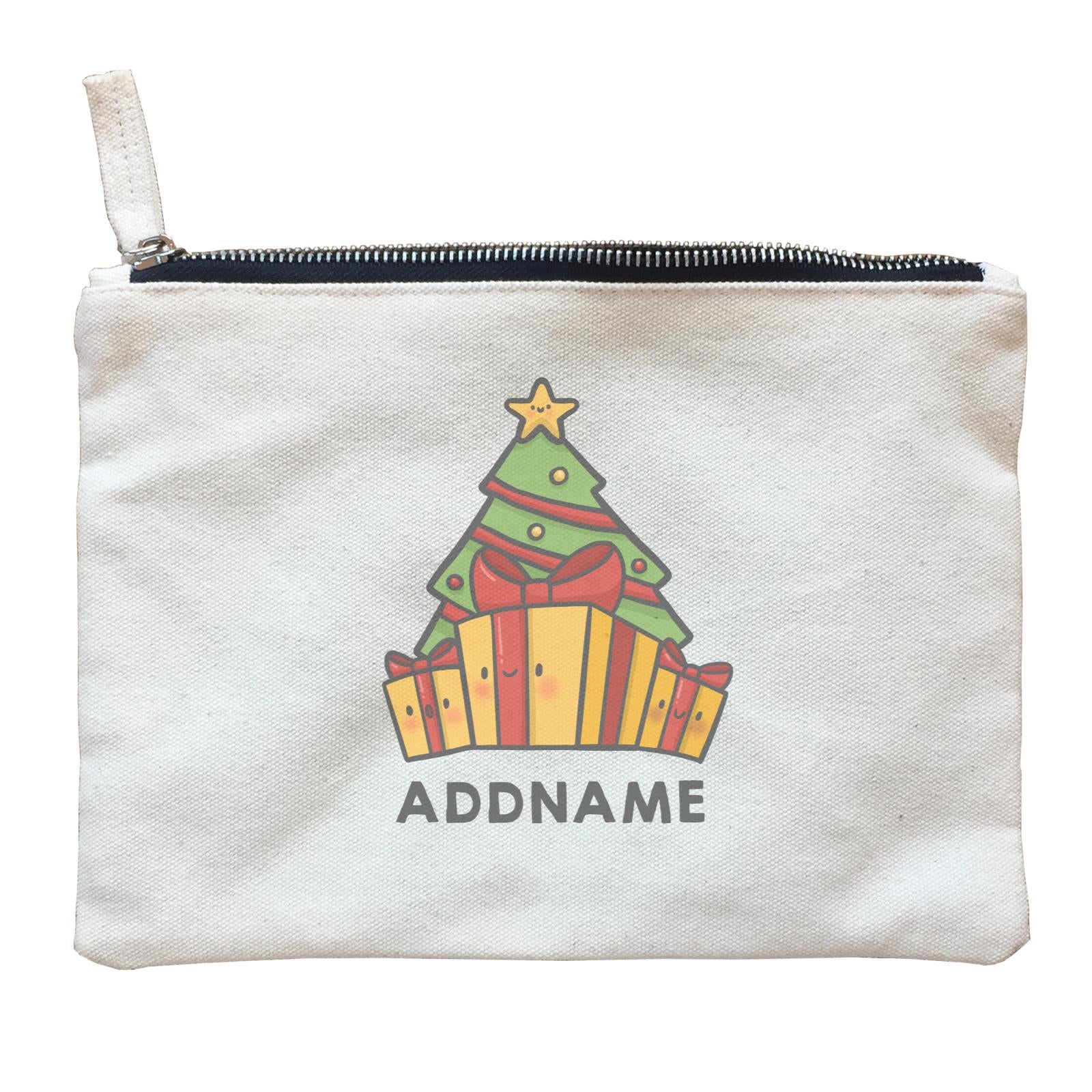 Xmas Cute Xmas Tree Gift Addname Zipper Pouch